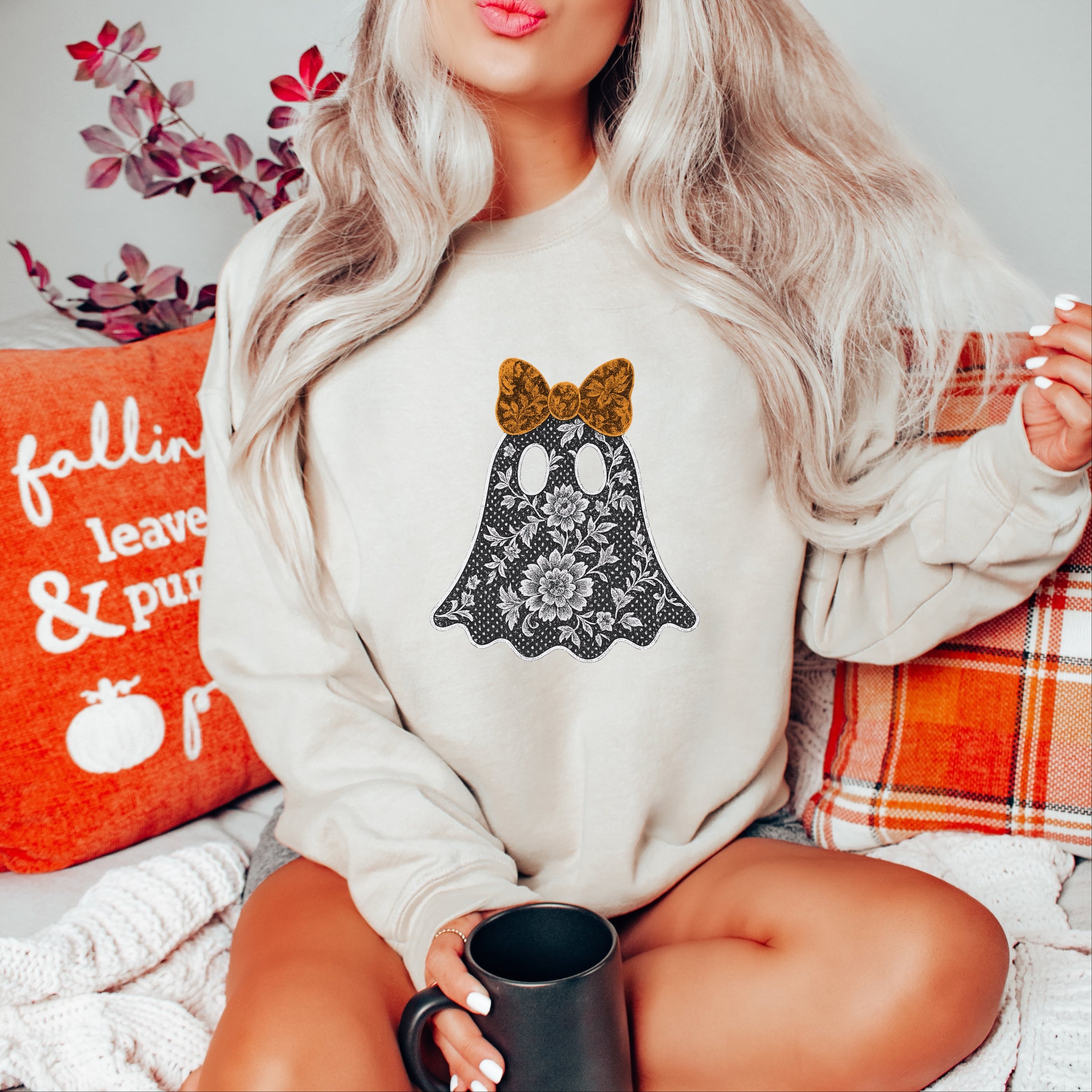 Lace Ghost - Women's Graphic Sweatshirt