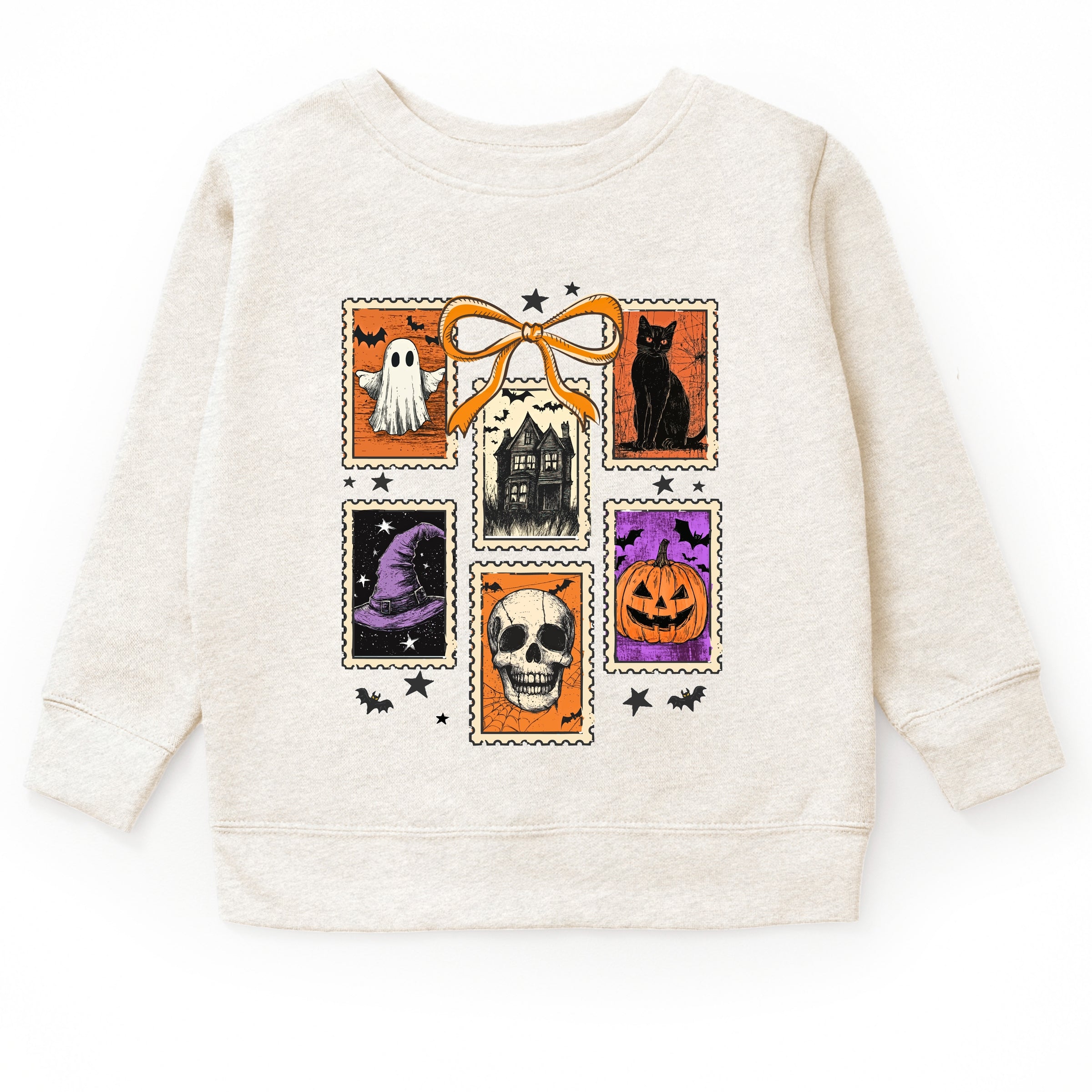 Coquette Halloween Stamps - Toddler Graphic Sweatshirt and Youth Graphic Sweatshirt