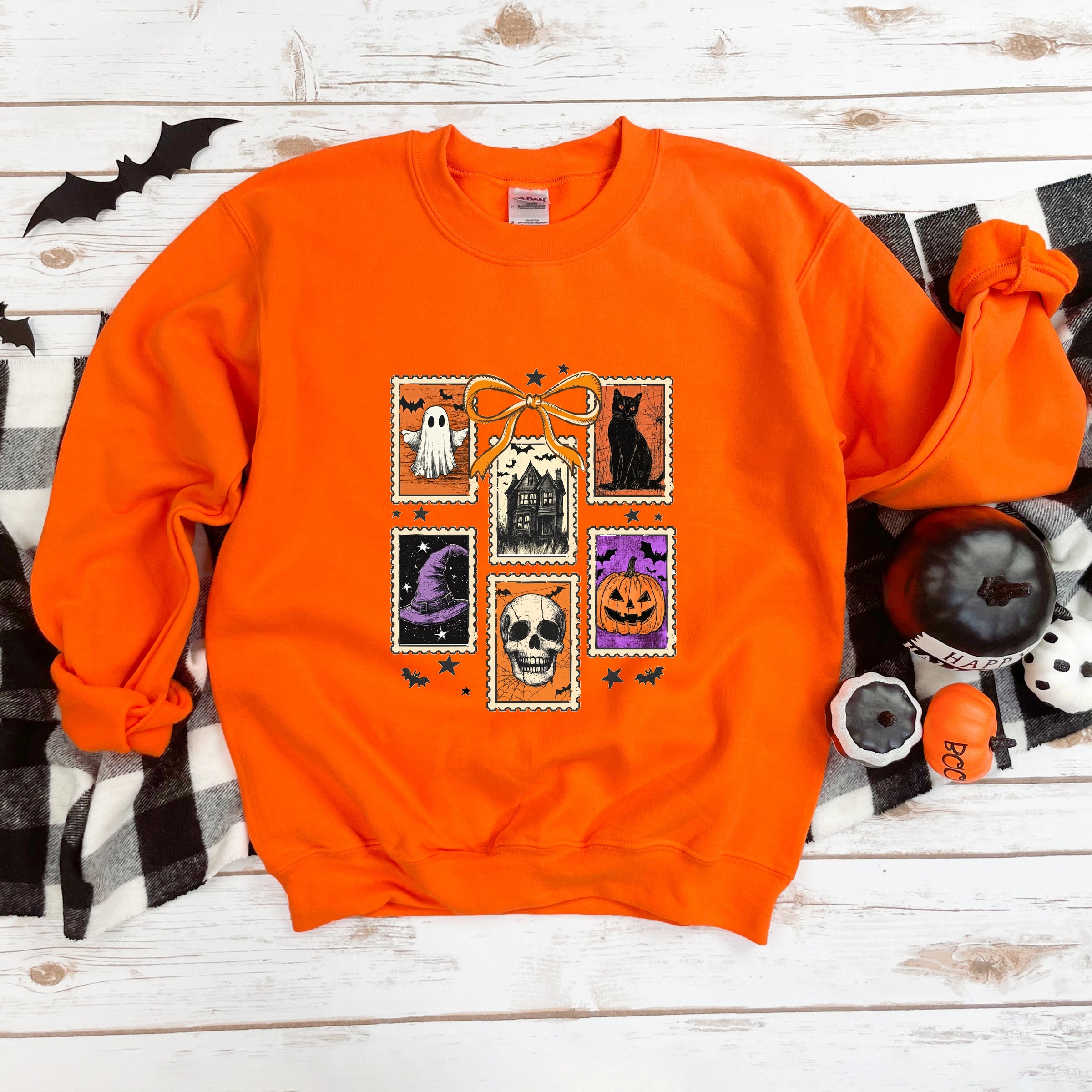 Coquette Halloween Stamps - Women's Graphic Sweatshirt