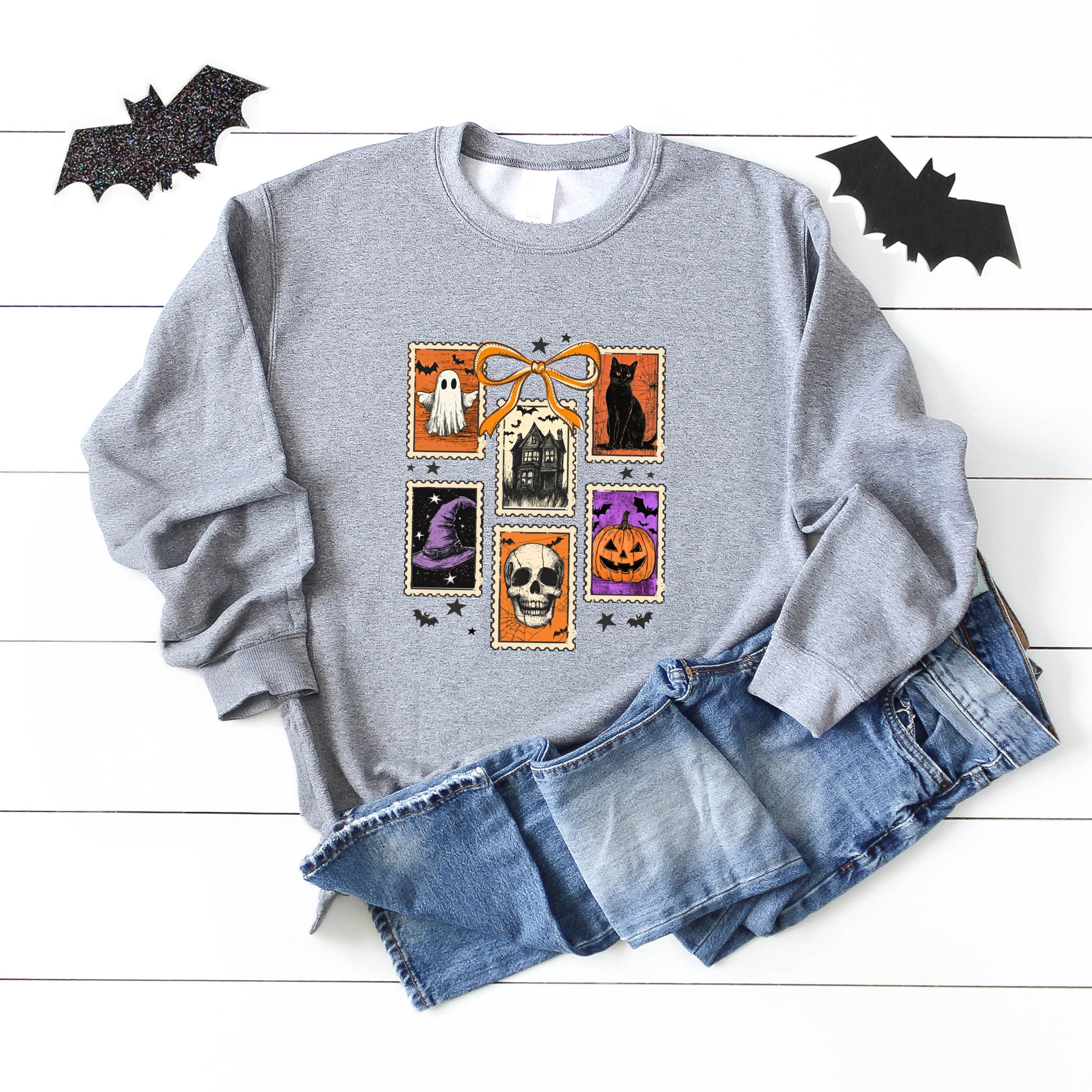 Coquette Halloween Stamps - Women's Graphic Sweatshirt
