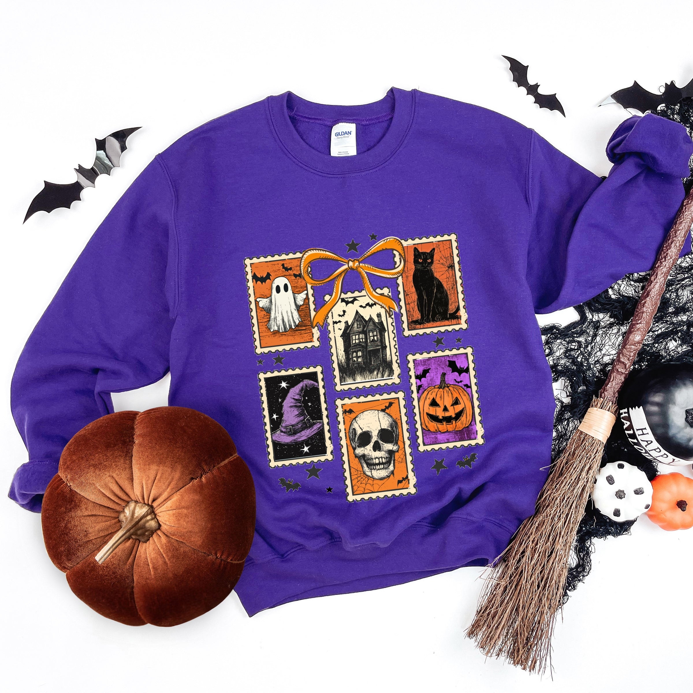 Coquette Halloween Stamps - Women's Graphic Sweatshirt