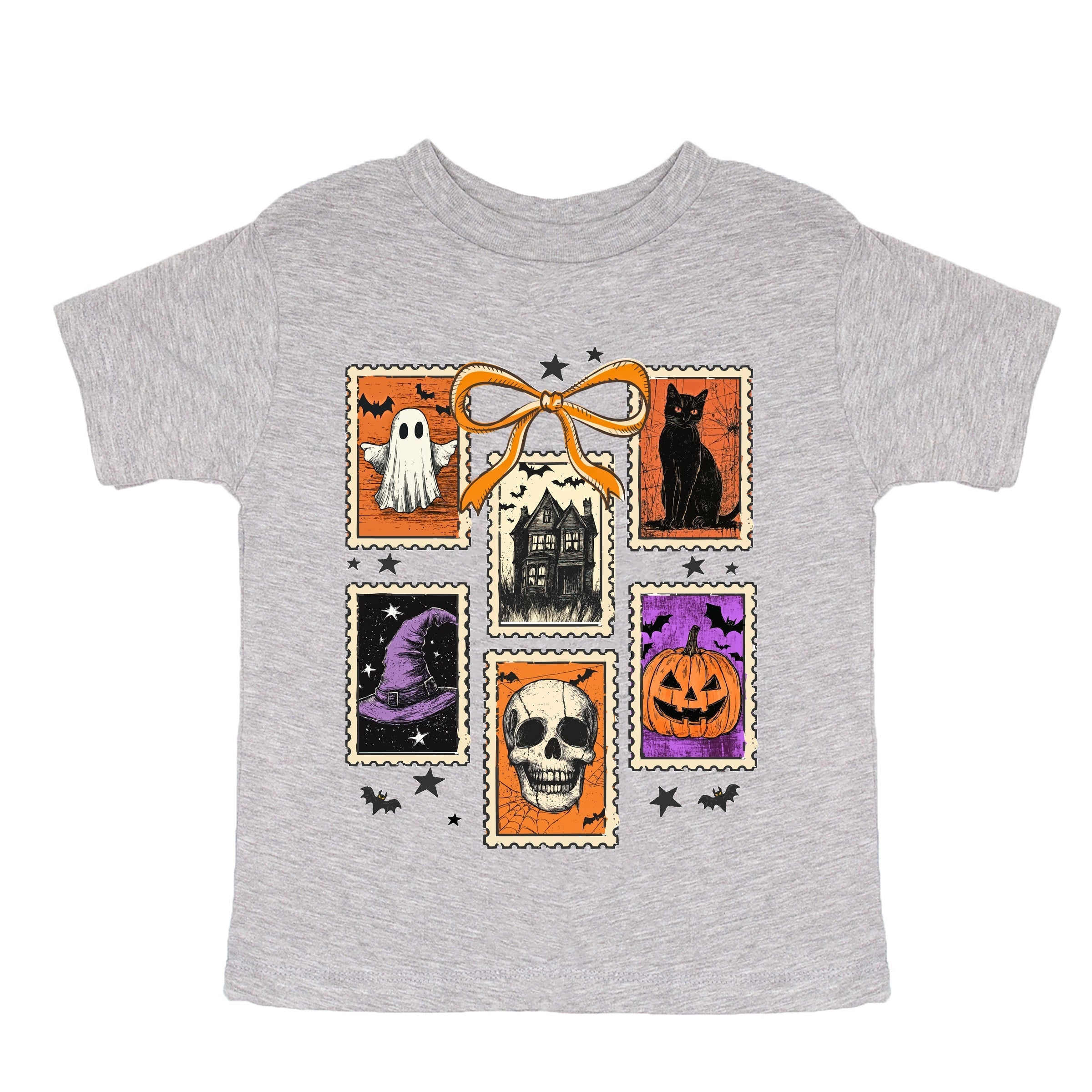 Coquette Halloween Stamps - Youth Short Sleeve Graphic T-Shirt and Toddler Short Sleeve Graphic T-Shirt