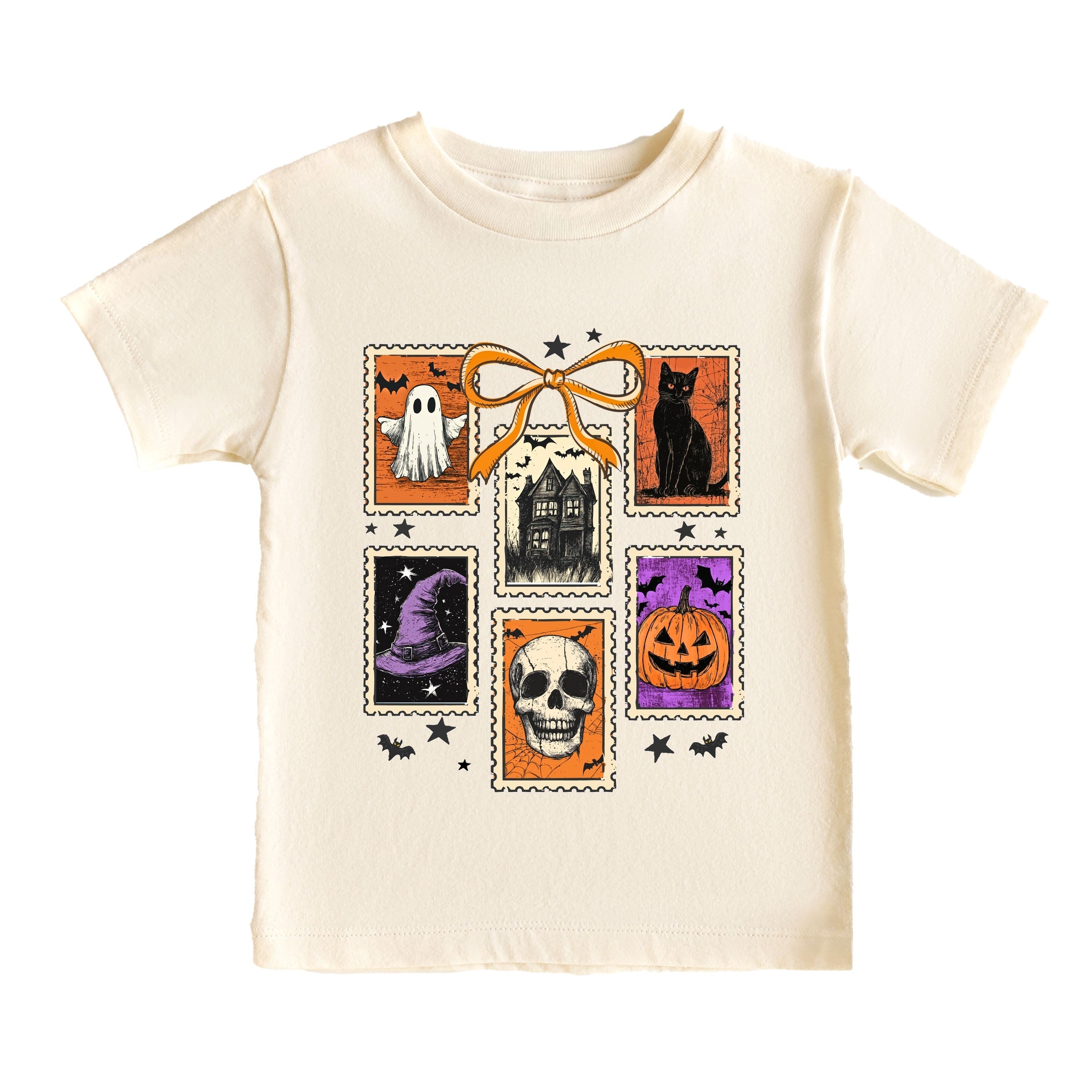Coquette Halloween Stamps - Youth Short Sleeve Graphic T-Shirt and Toddler Short Sleeve Graphic T-Shirt