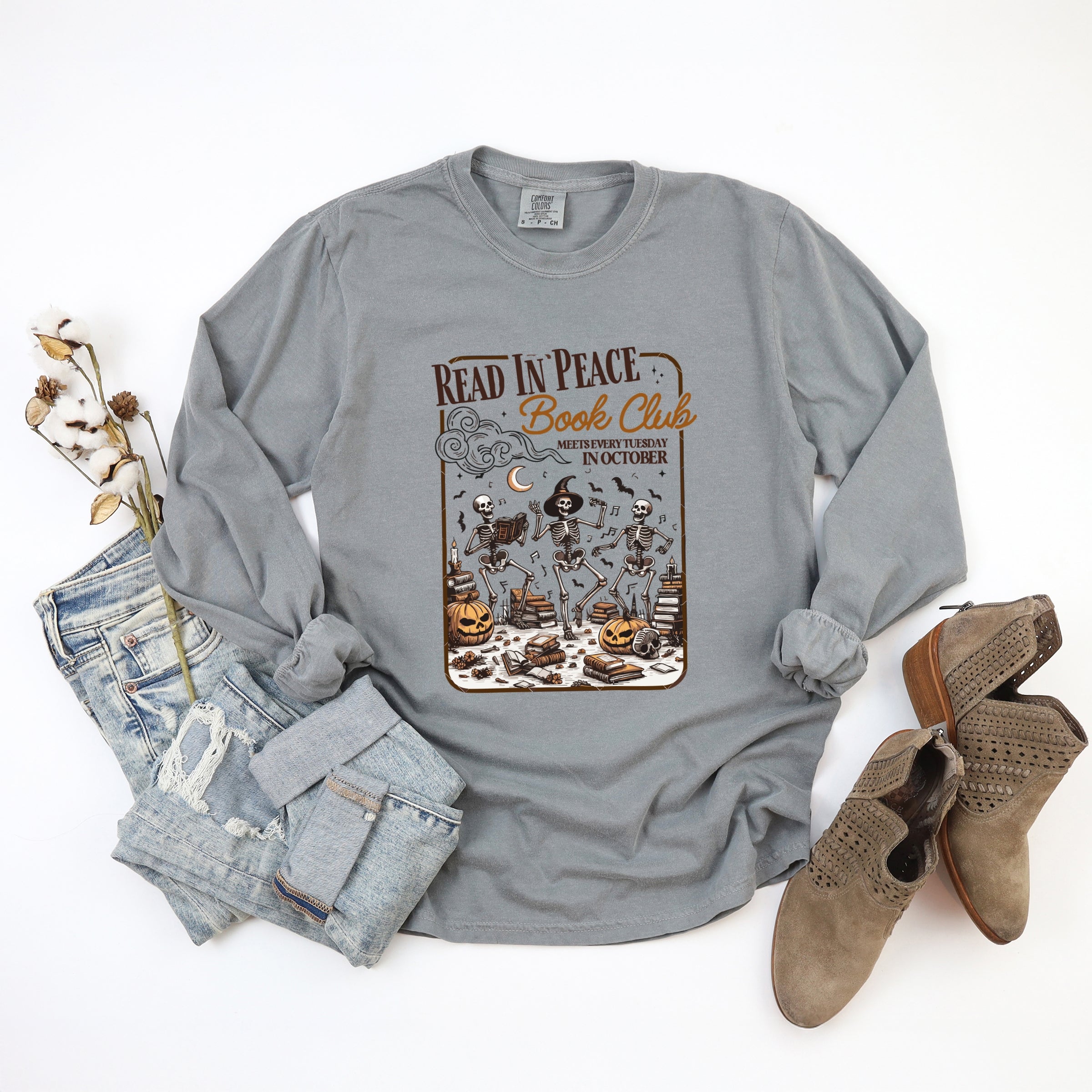 Read In Peace Book Club - Garment Dyed Long Sleeve