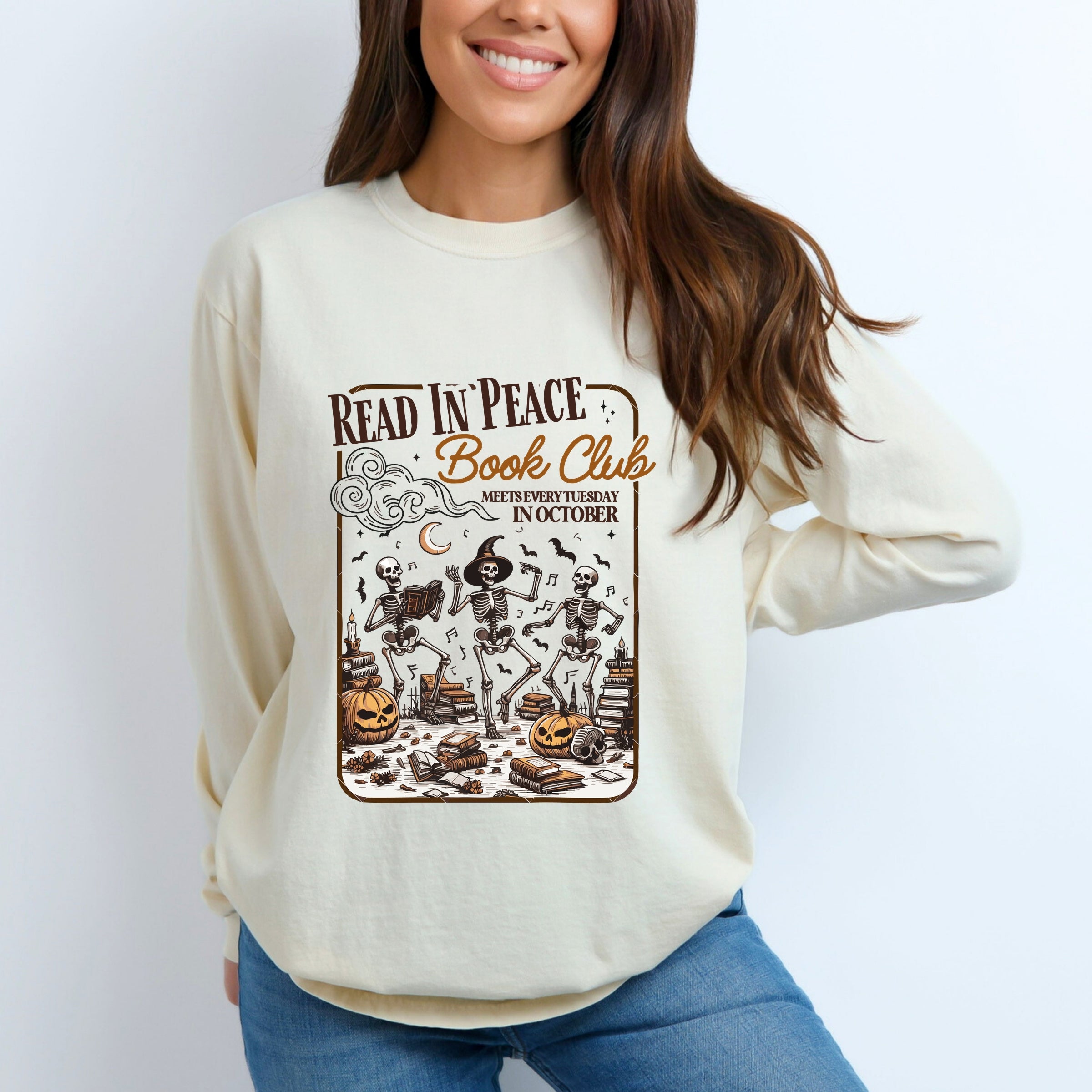 Read In Peace Book Club - Garment Dyed Long Sleeve