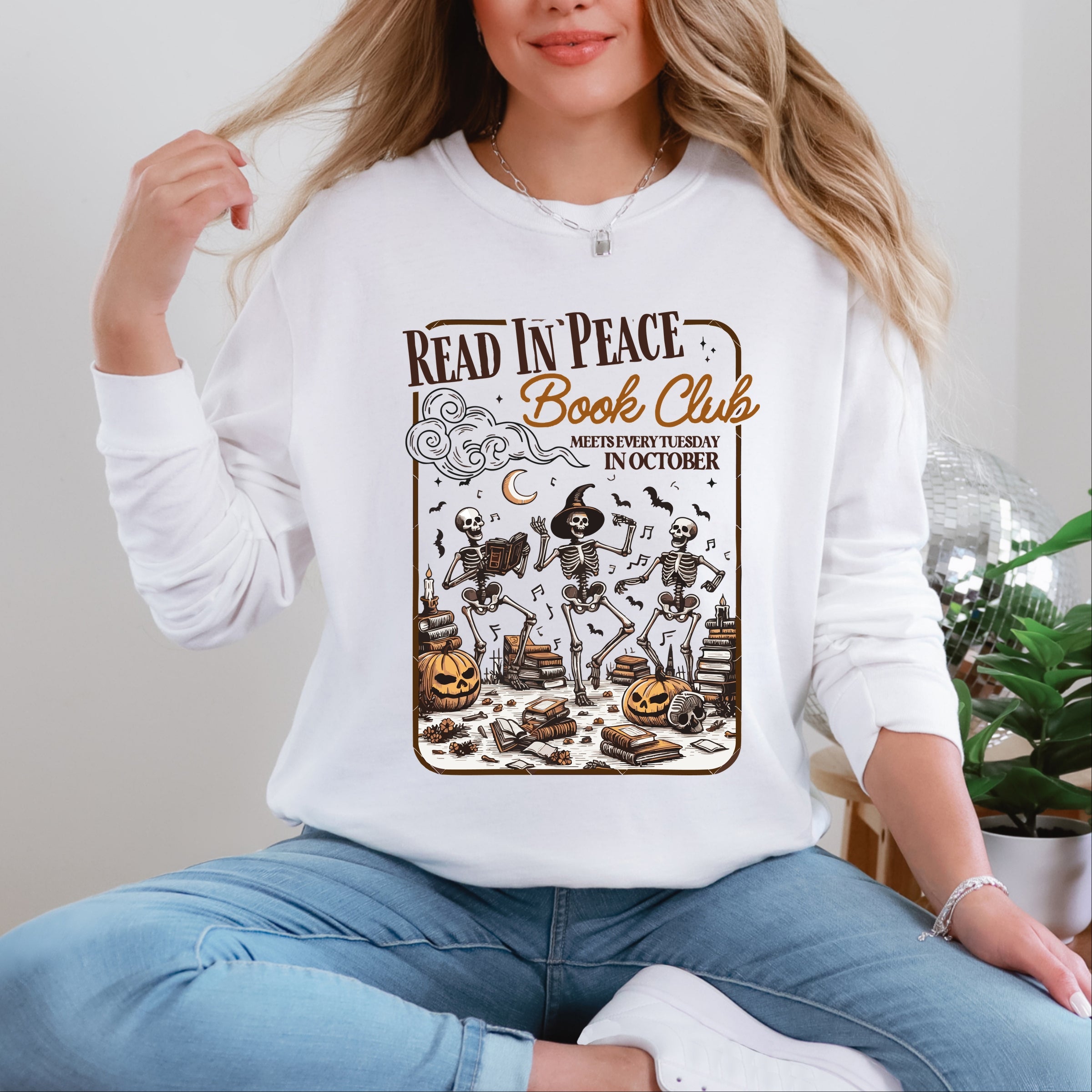 Read In Peace Book Club - Garment Dyed Long Sleeve
