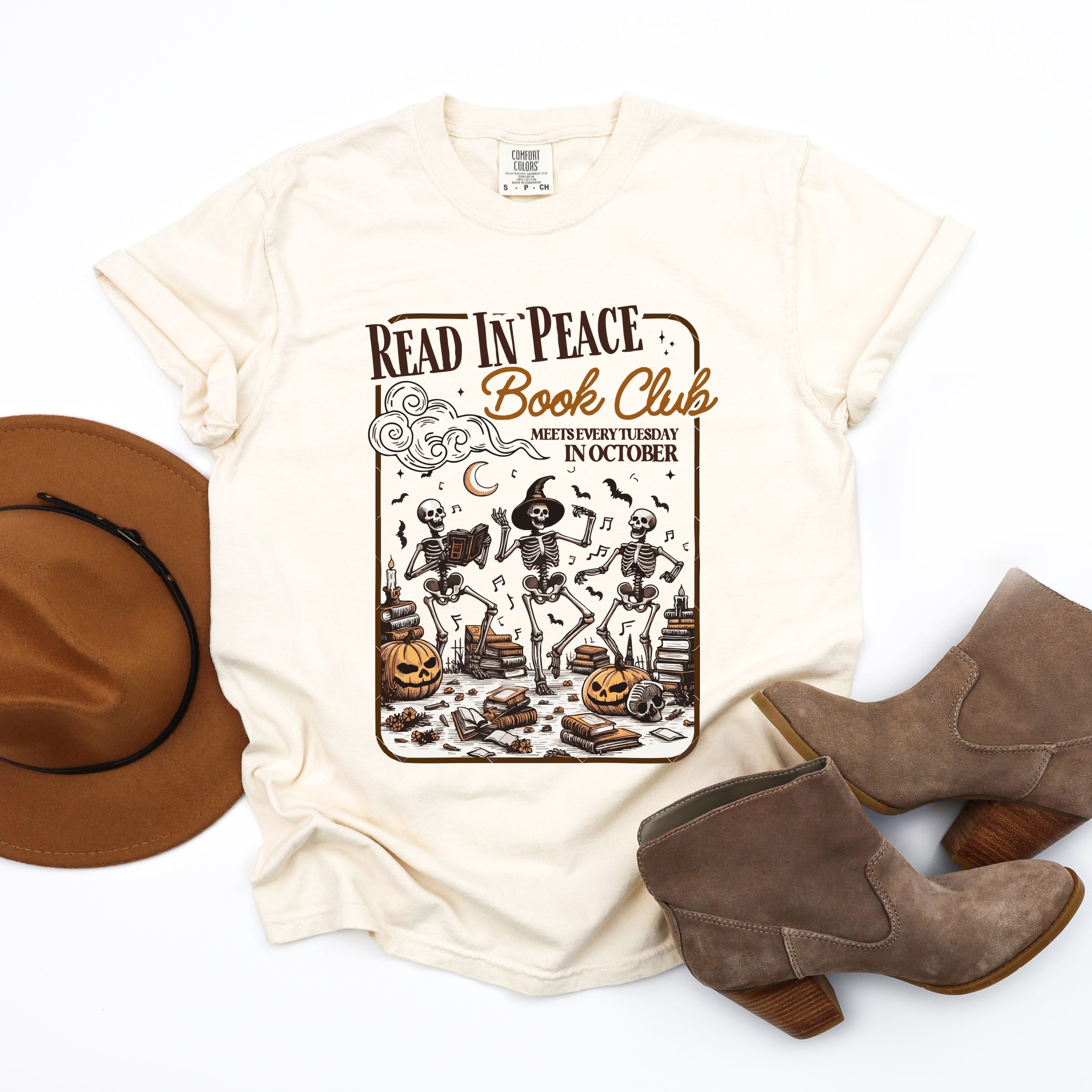 Read In Peace Book Club - Garment Dyed Tee
