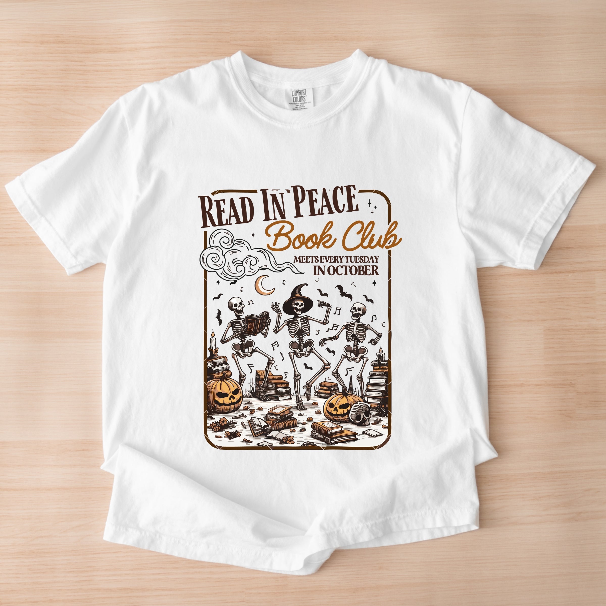 Read In Peace Book Club - Garment Dyed Tee
