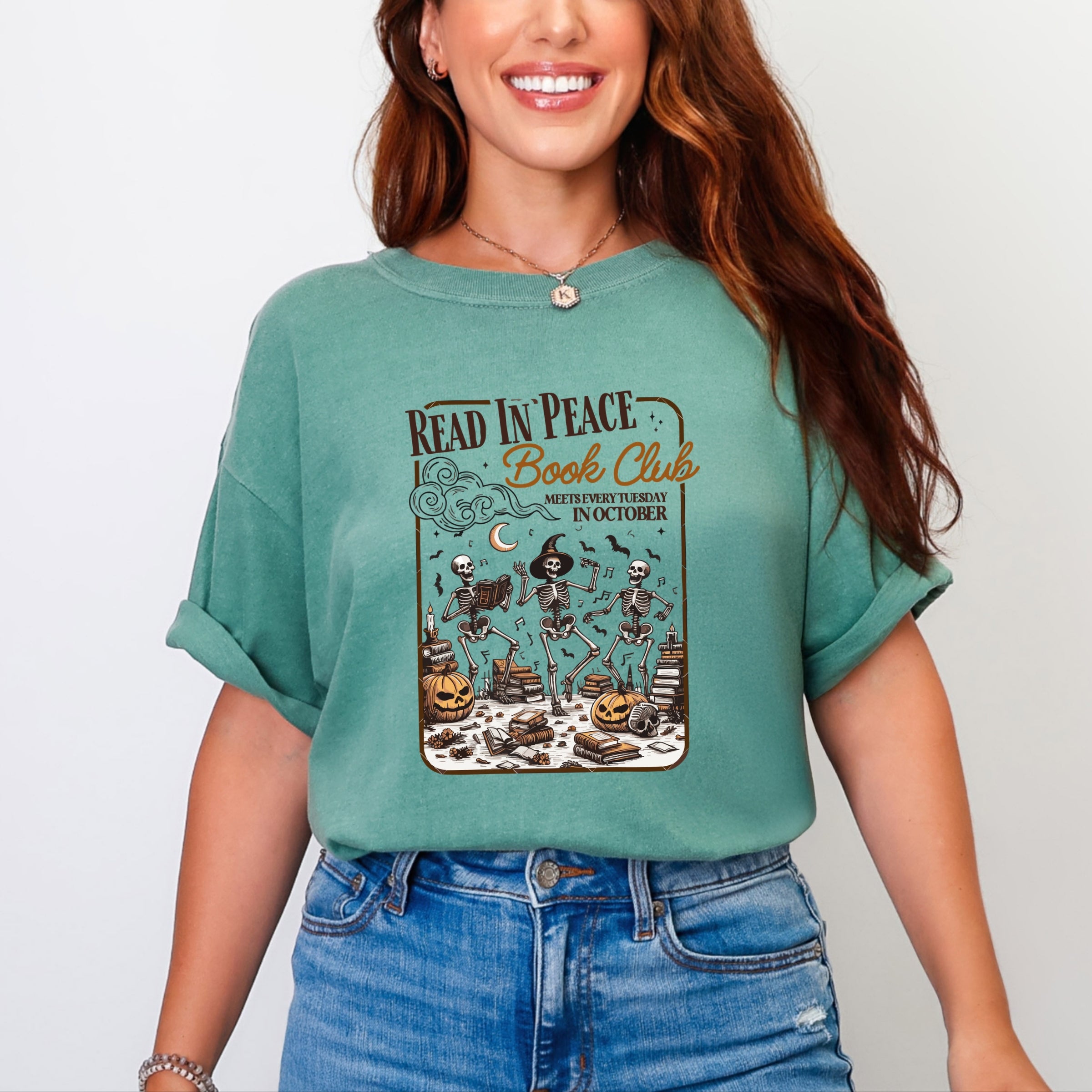 Read In Peace Book Club - Garment Dyed Tee