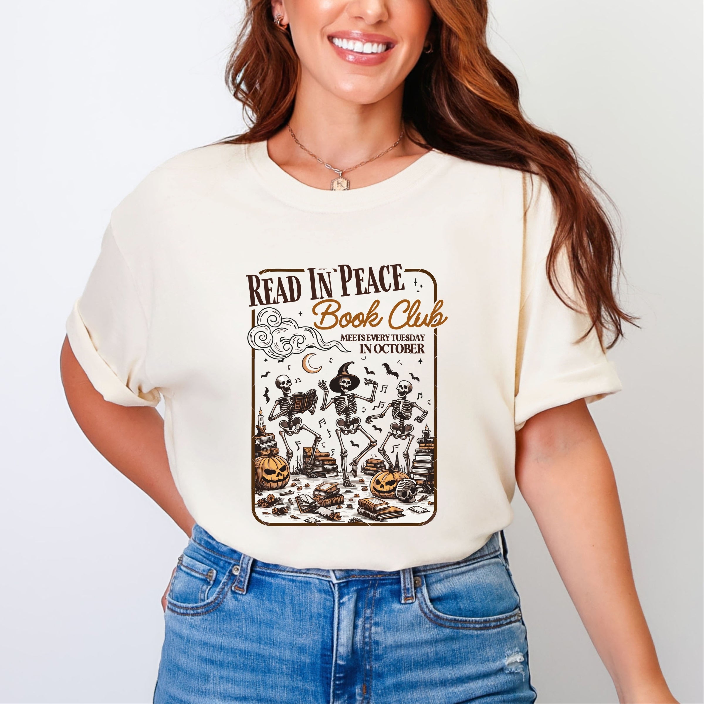 Read In Peace Book Club - Garment Dyed Tee