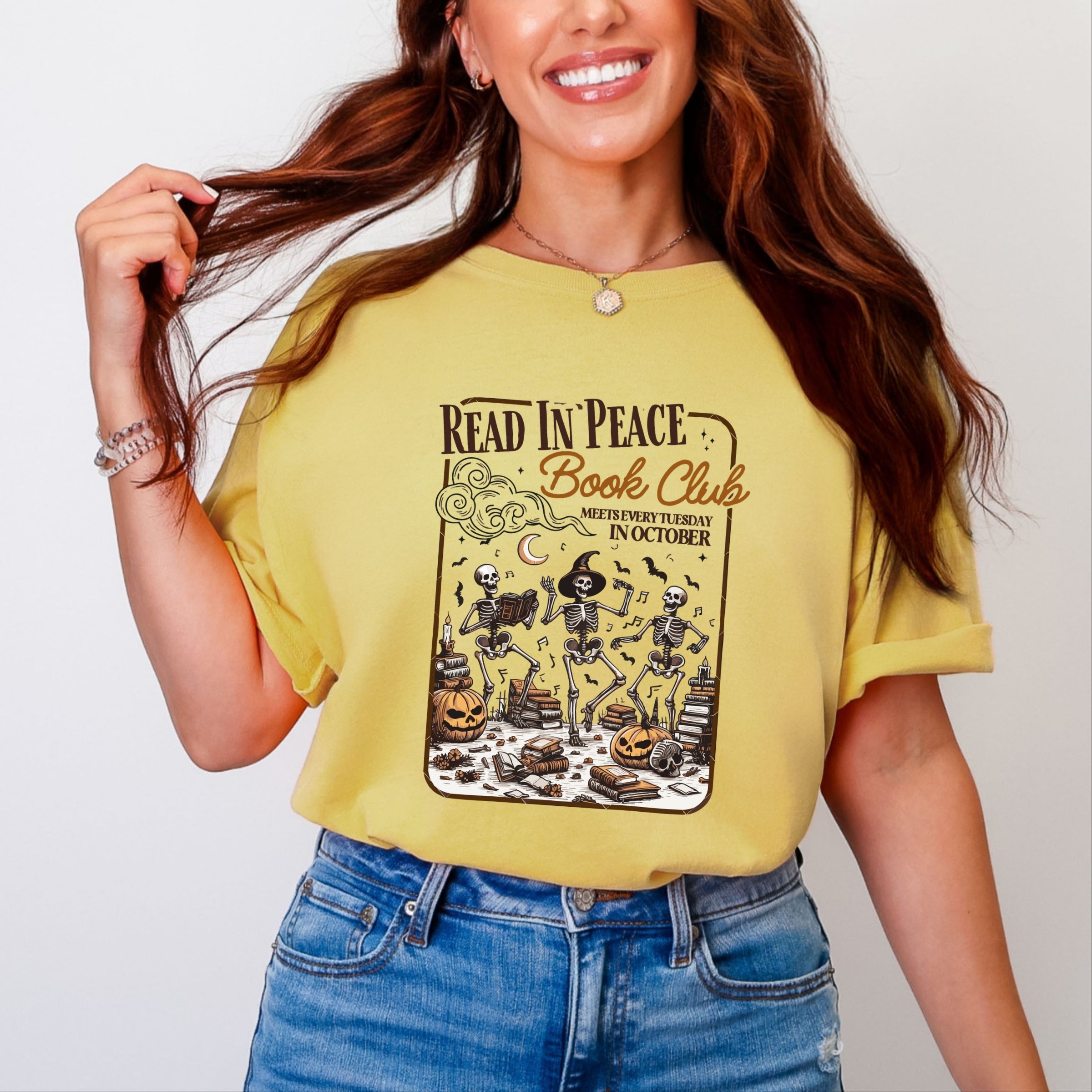 Read In Peace Book Club - Garment Dyed Tee