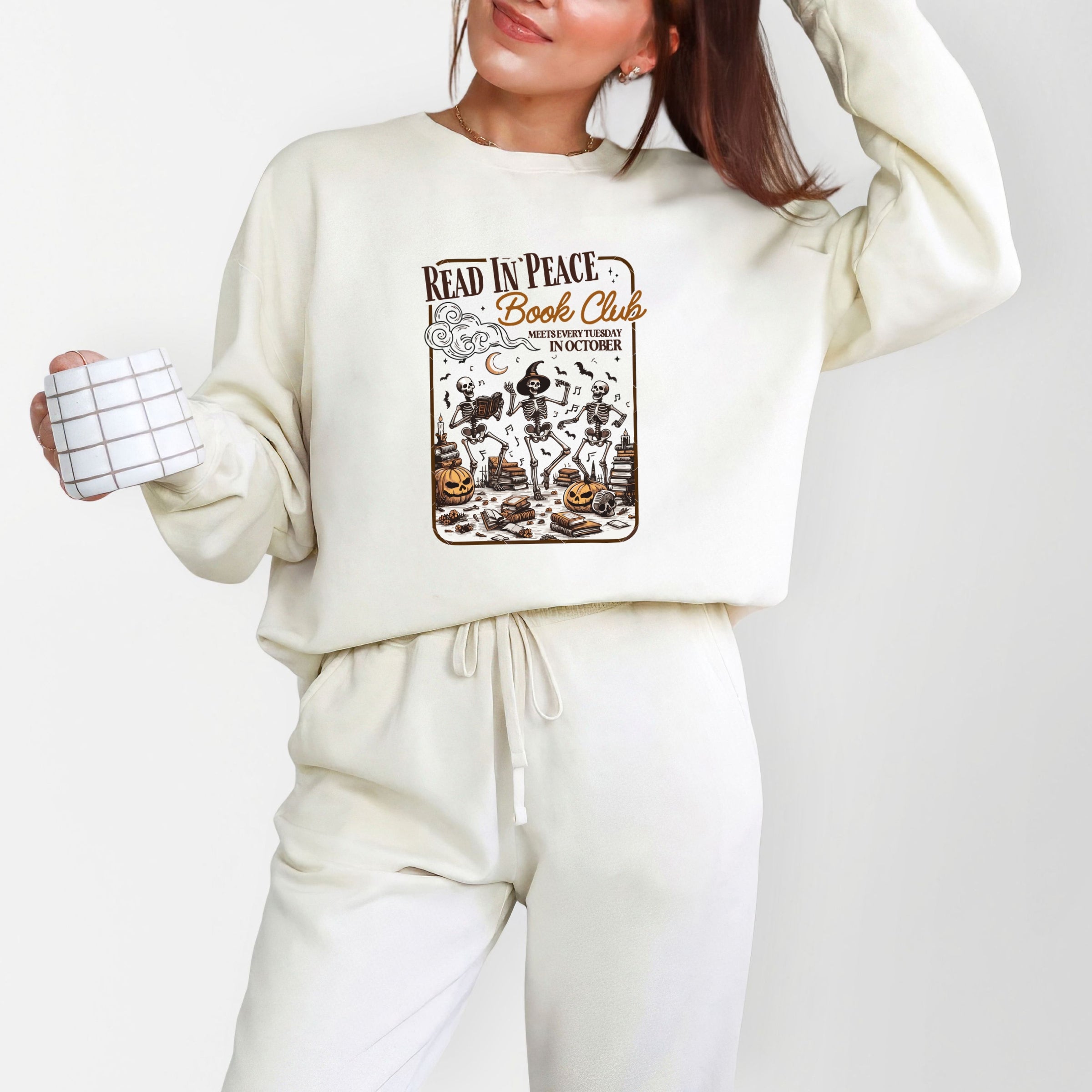 Read In Peace Book Club - Lightweight Garment Dyed Sweatshirt