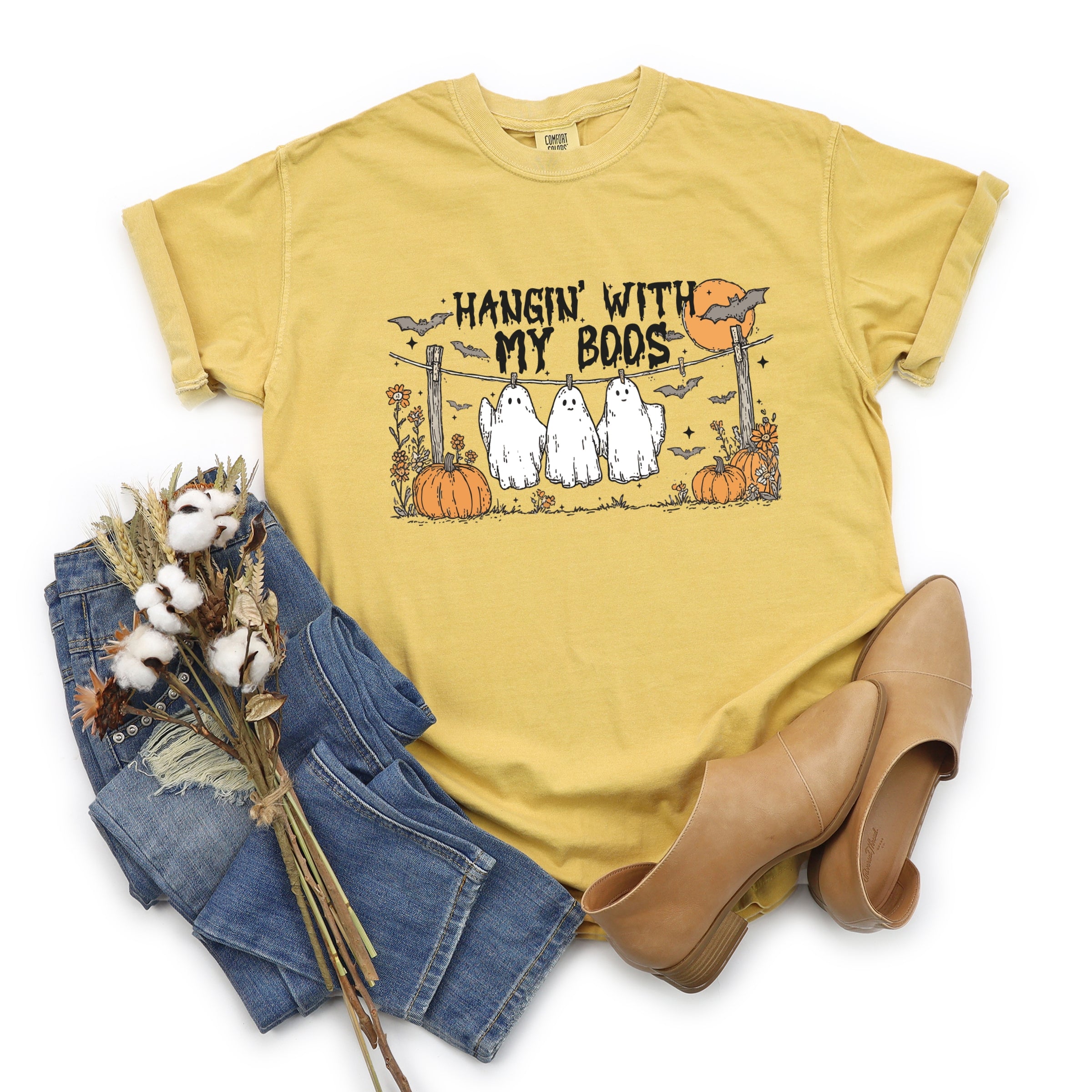 Hangin' With My Boos - Garment Dyed Tee