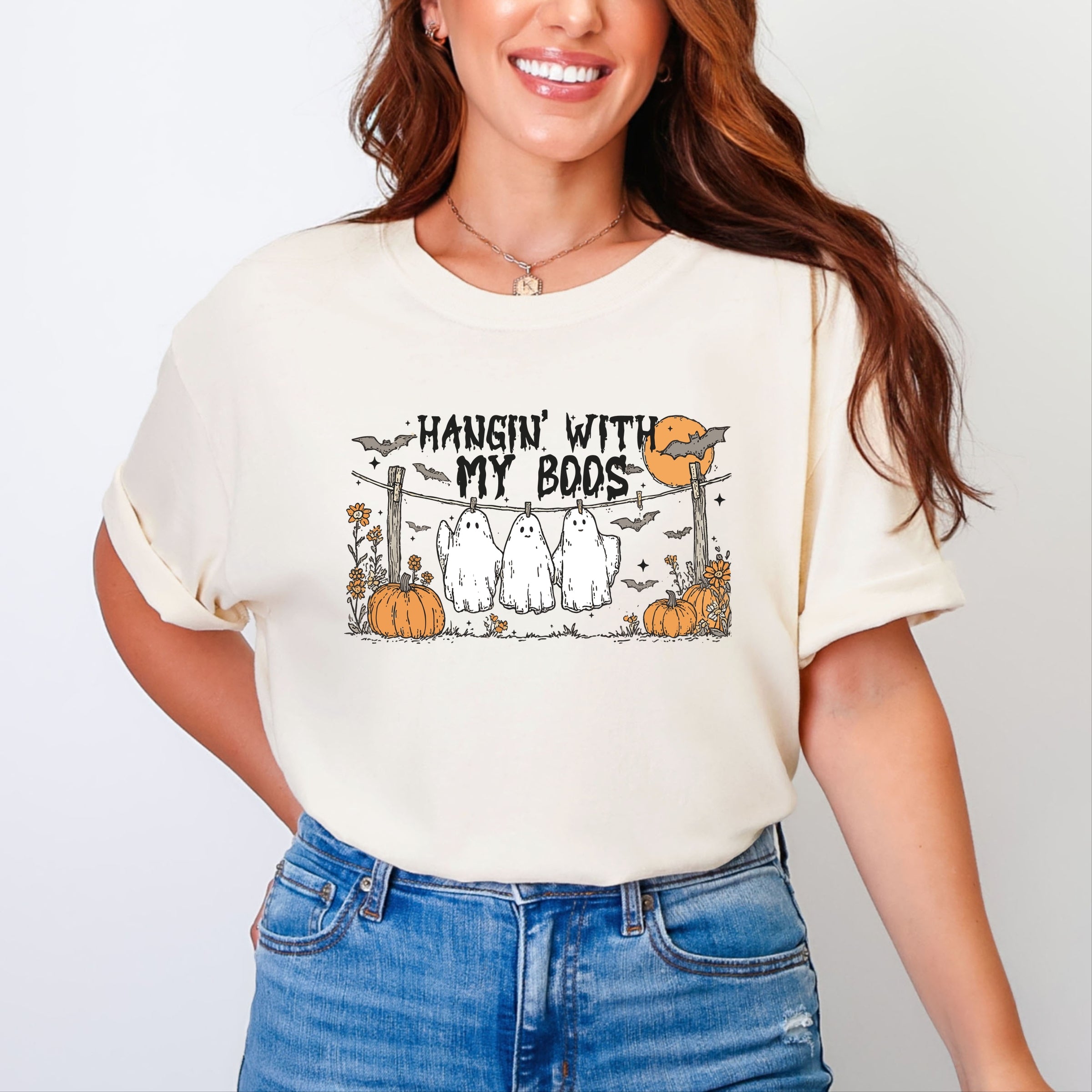 Hangin' With My Boos - Garment Dyed Tee