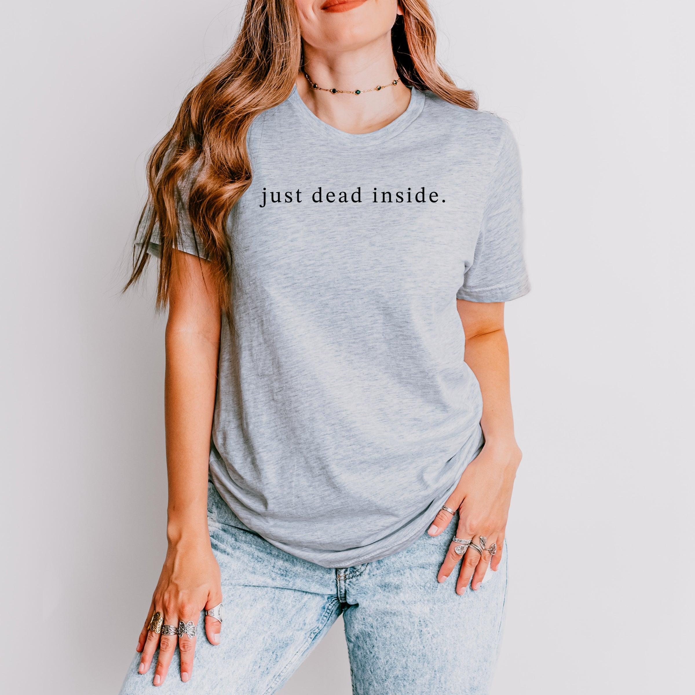 Just Dead Inside Typewriter - Women's Short Sleeve Tee