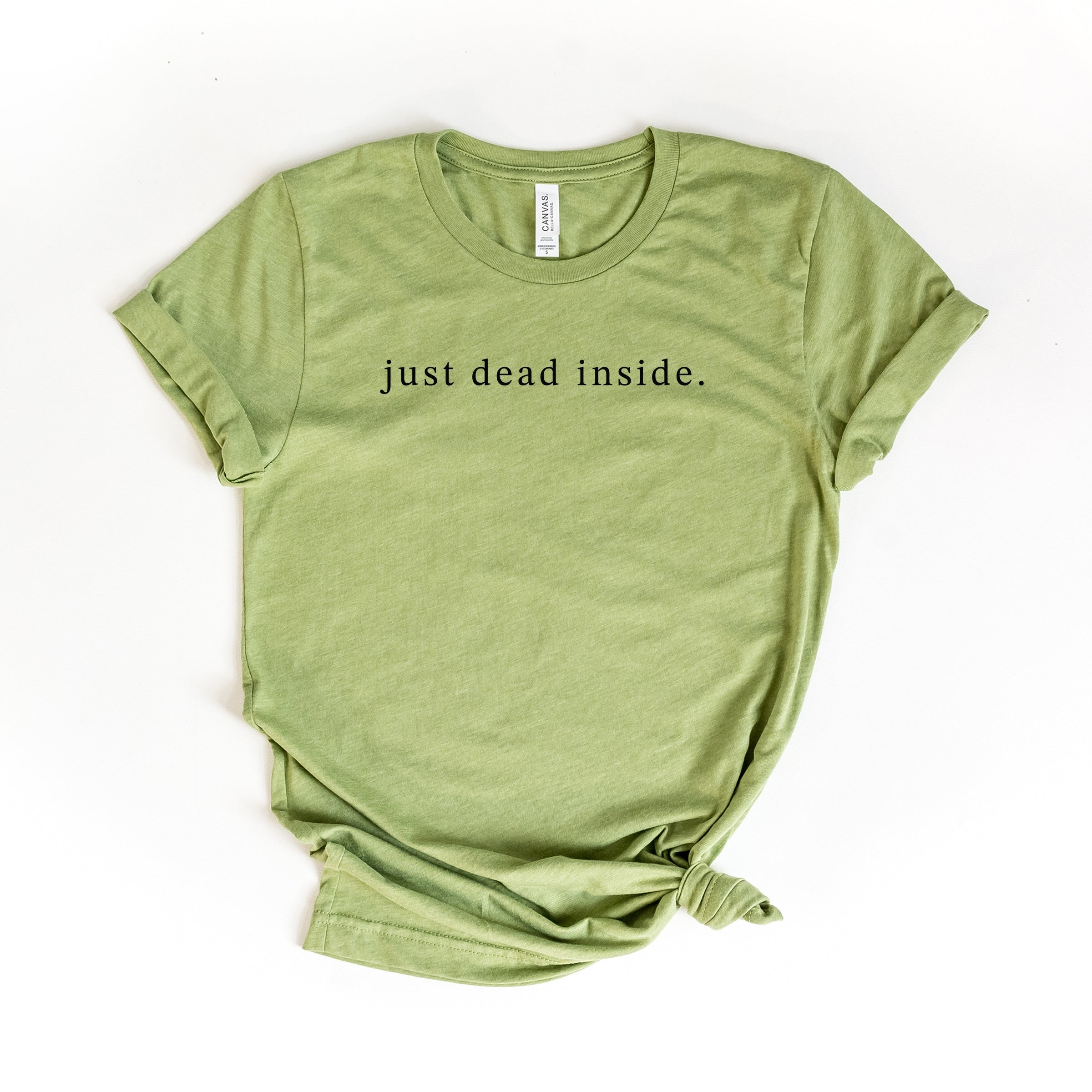 Just Dead Inside Typewriter - Womens Short Sleeve Tee