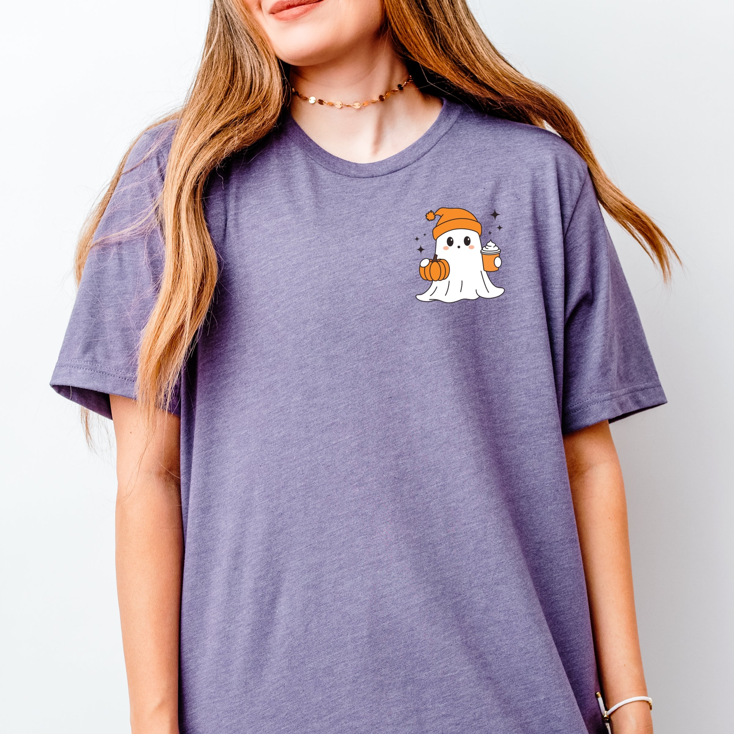 Ghost Pumpkin Spice Sparkle - Women's Short Sleeve Graphic T-Shirt