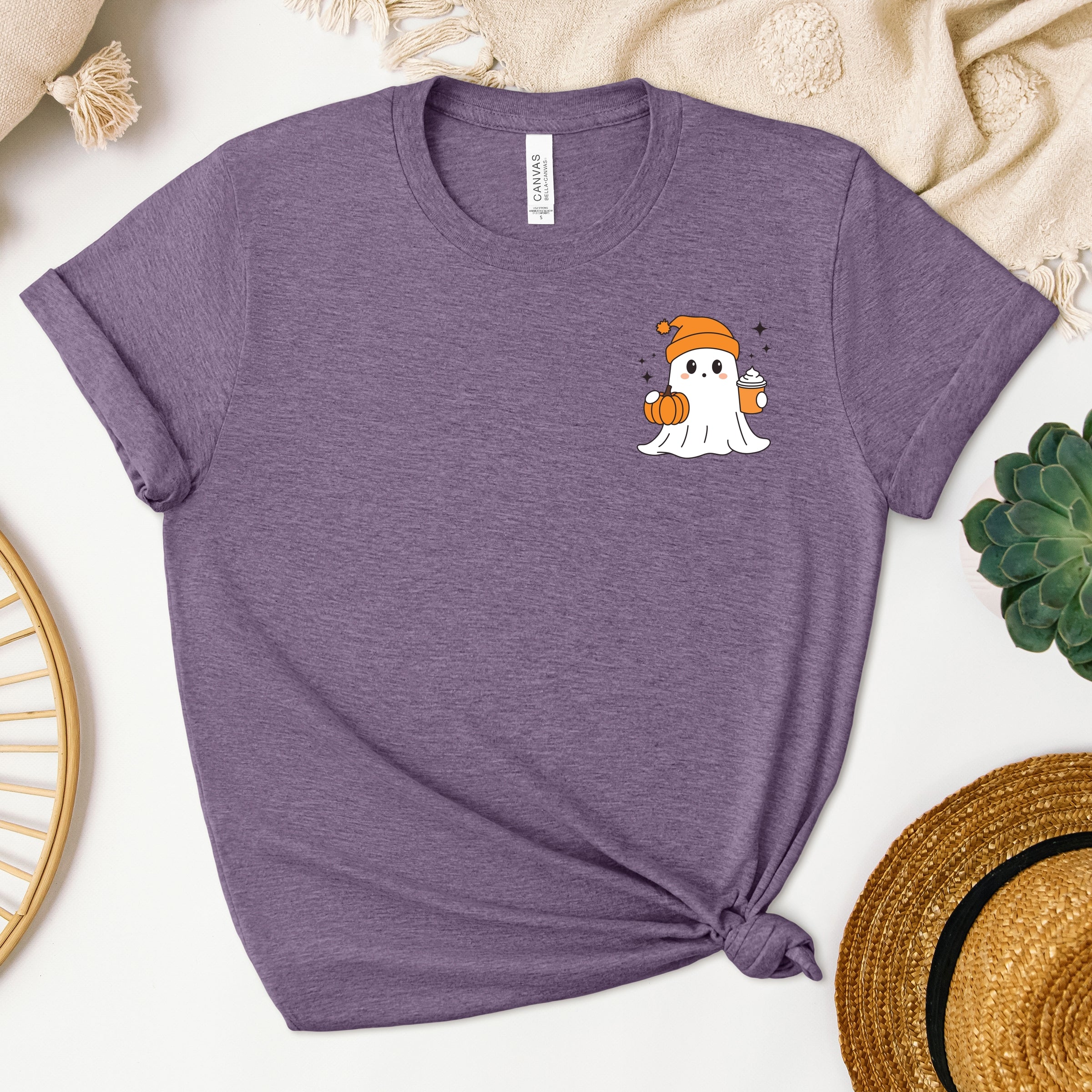 Ghost Pumpkin Spice Sparkle - Women's Short Sleeve Graphic T-Shirt