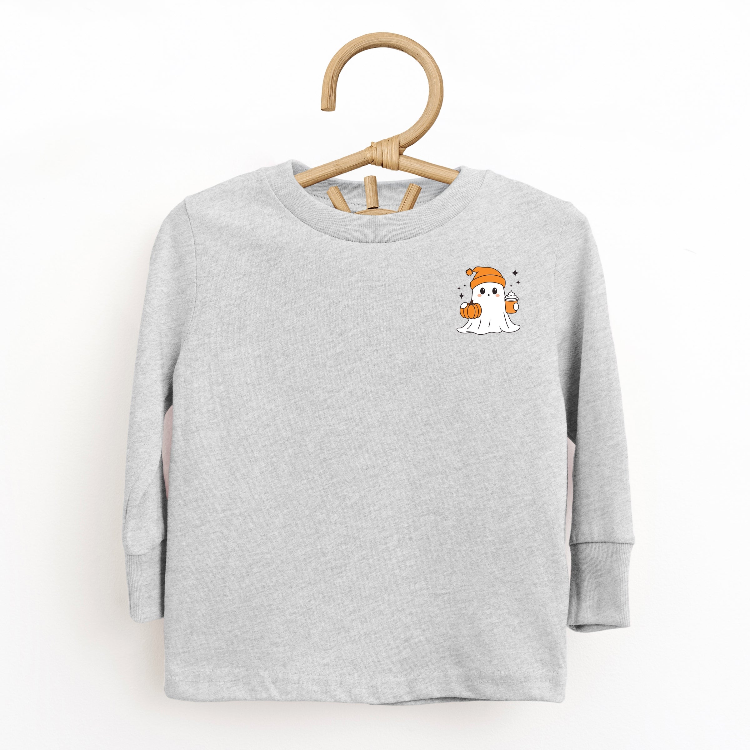 Ghost Pumpkin Spice Sparkle - Toddler Long Sleeve Graphic Tee and Youth Long Sleeve Graphic T-Shirt