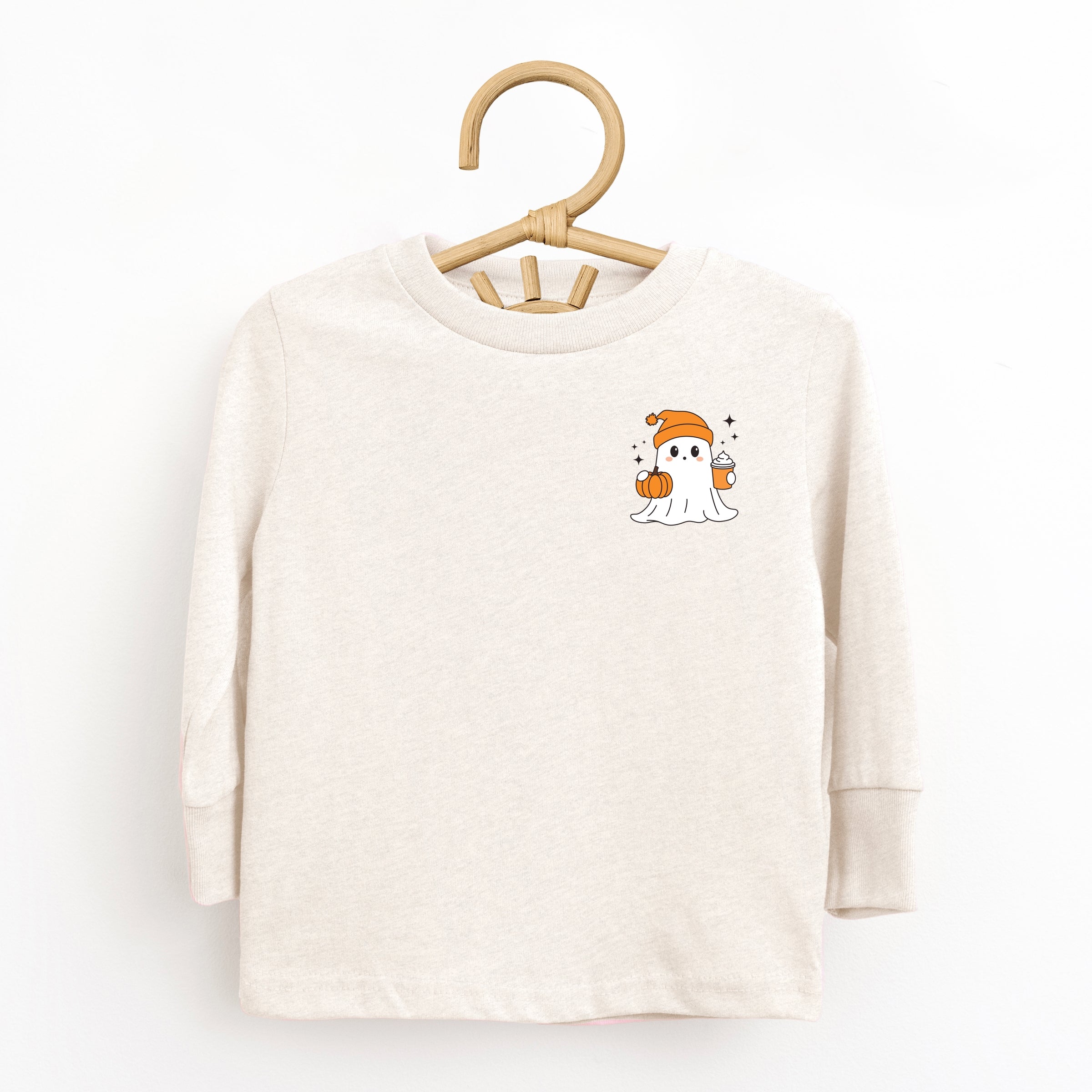 Ghost Pumpkin Spice Sparkle - Toddler Long Sleeve Graphic Tee and Youth Long Sleeve Graphic T-Shirt