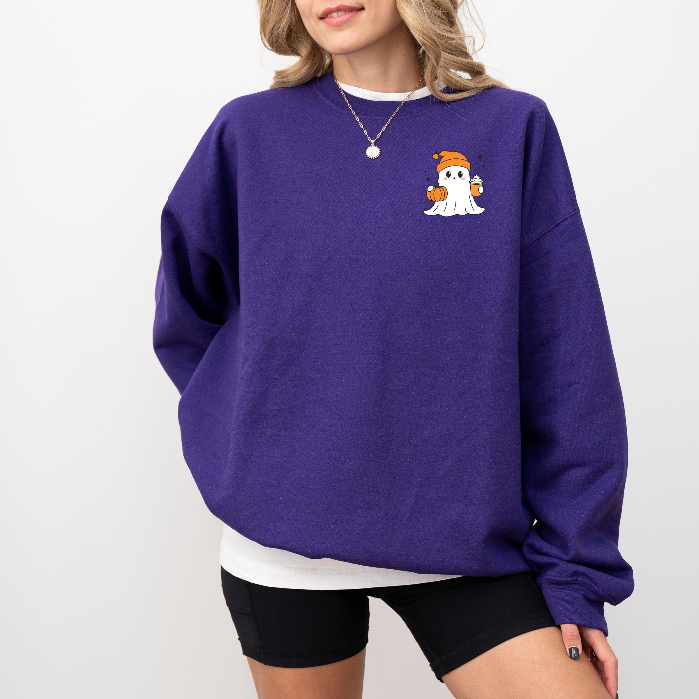 Ghost Pumpkin Spice Sparkle - Women's Graphic Sweatshirt