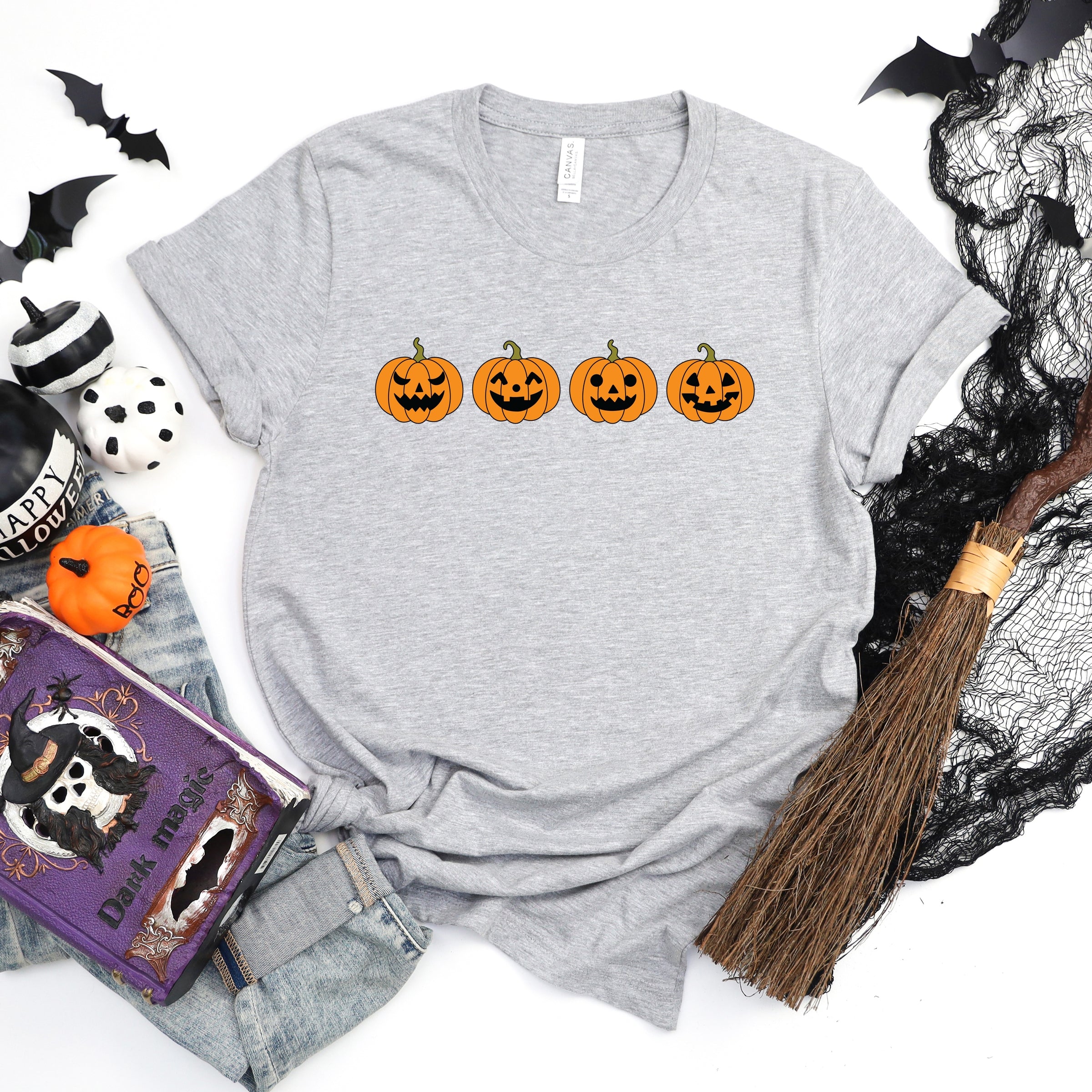 Four Pumpkins - Women's Short Sleeve Graphic T-Shirt