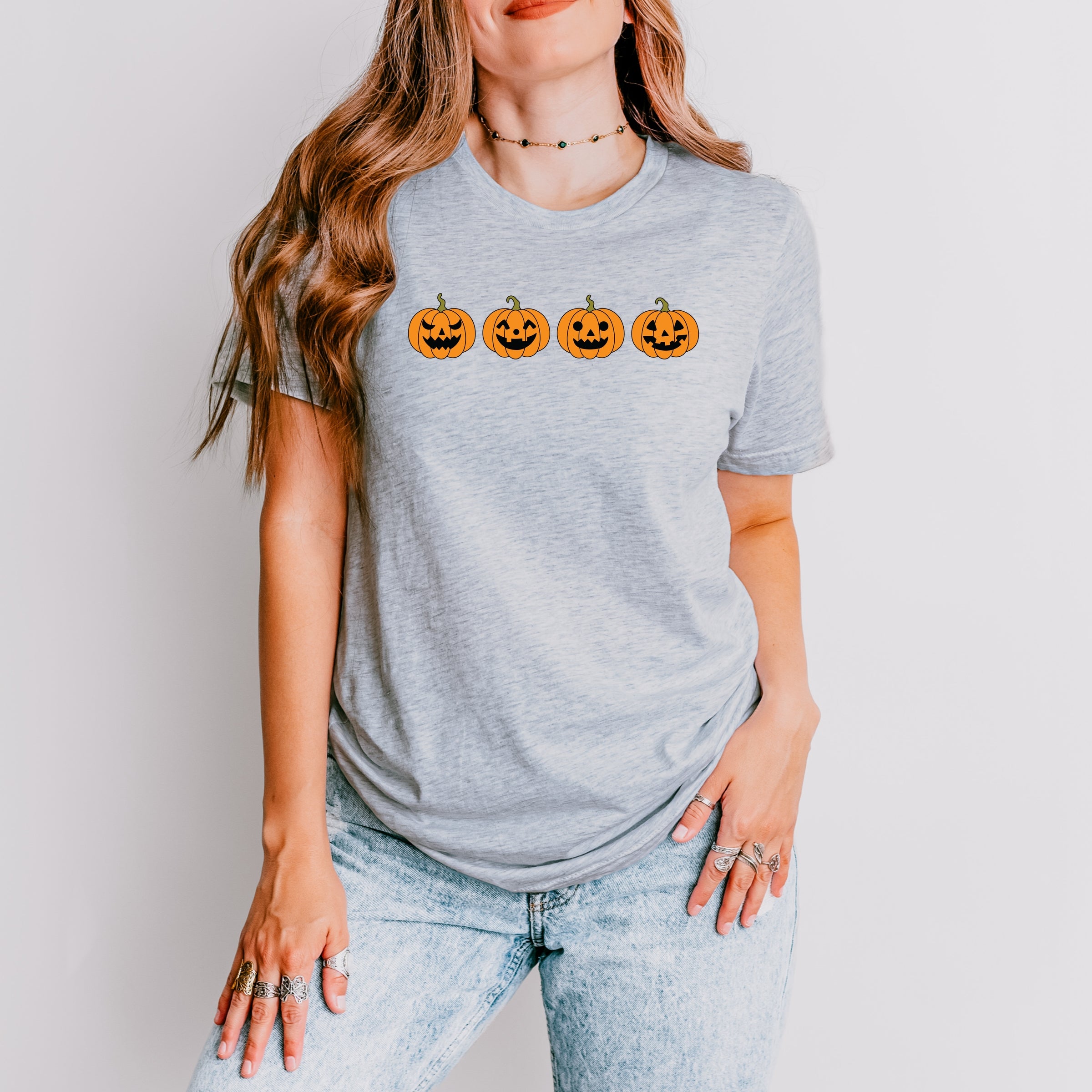 Four Pumpkins - Women's Short Sleeve Graphic T-Shirt