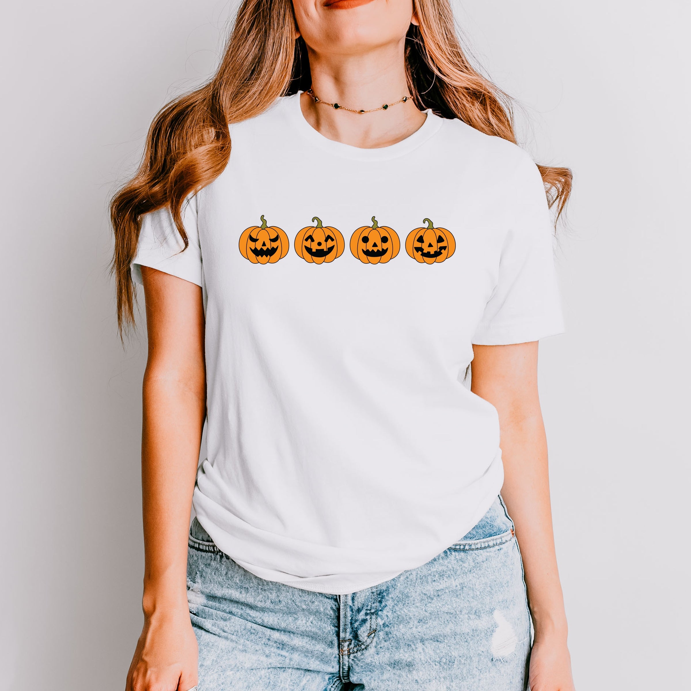Four Pumpkins - Women's Short Sleeve Graphic T-Shirt