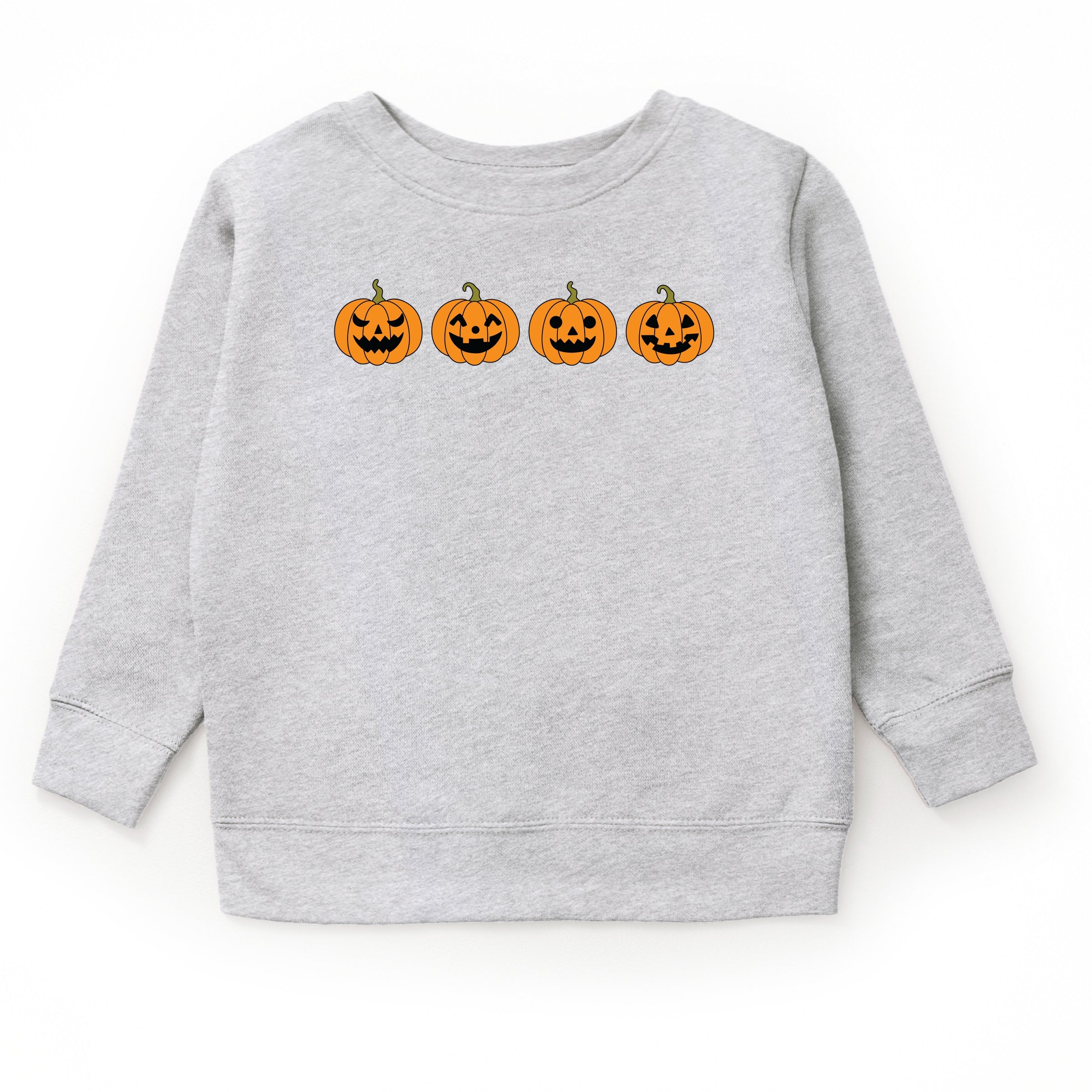 Four Pumpkins - Toddler Graphic Sweatshirt and Youth Graphic Sweatshirt