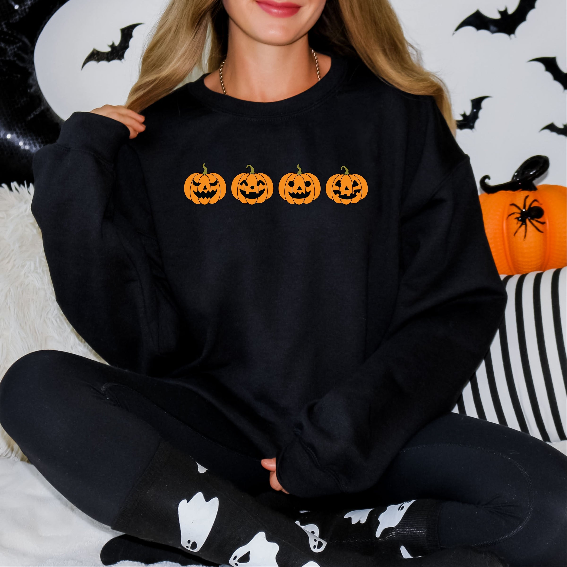 Four Pumpkins - Women's Graphic Sweatshirt
