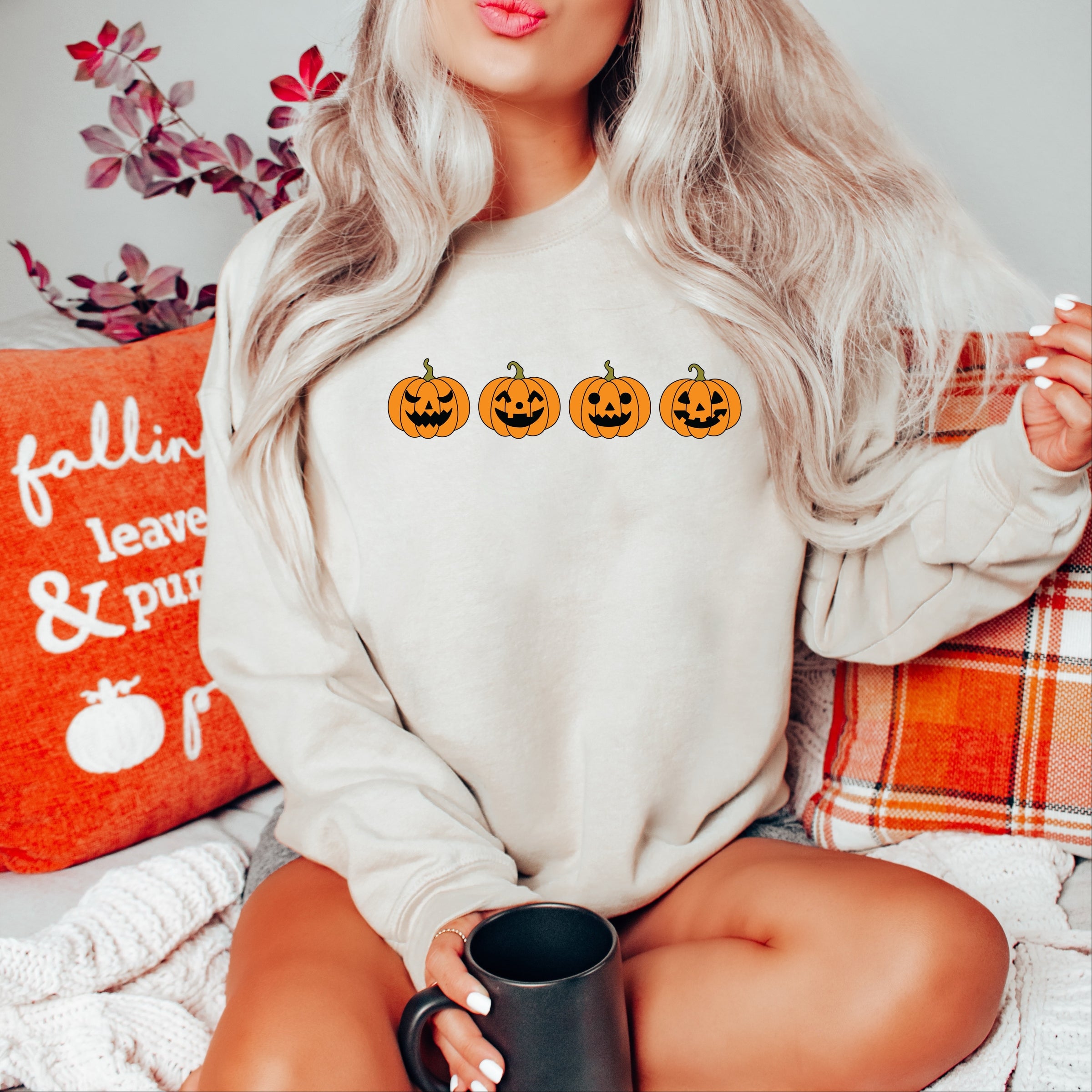 Four Pumpkins - Women's Graphic Sweatshirt