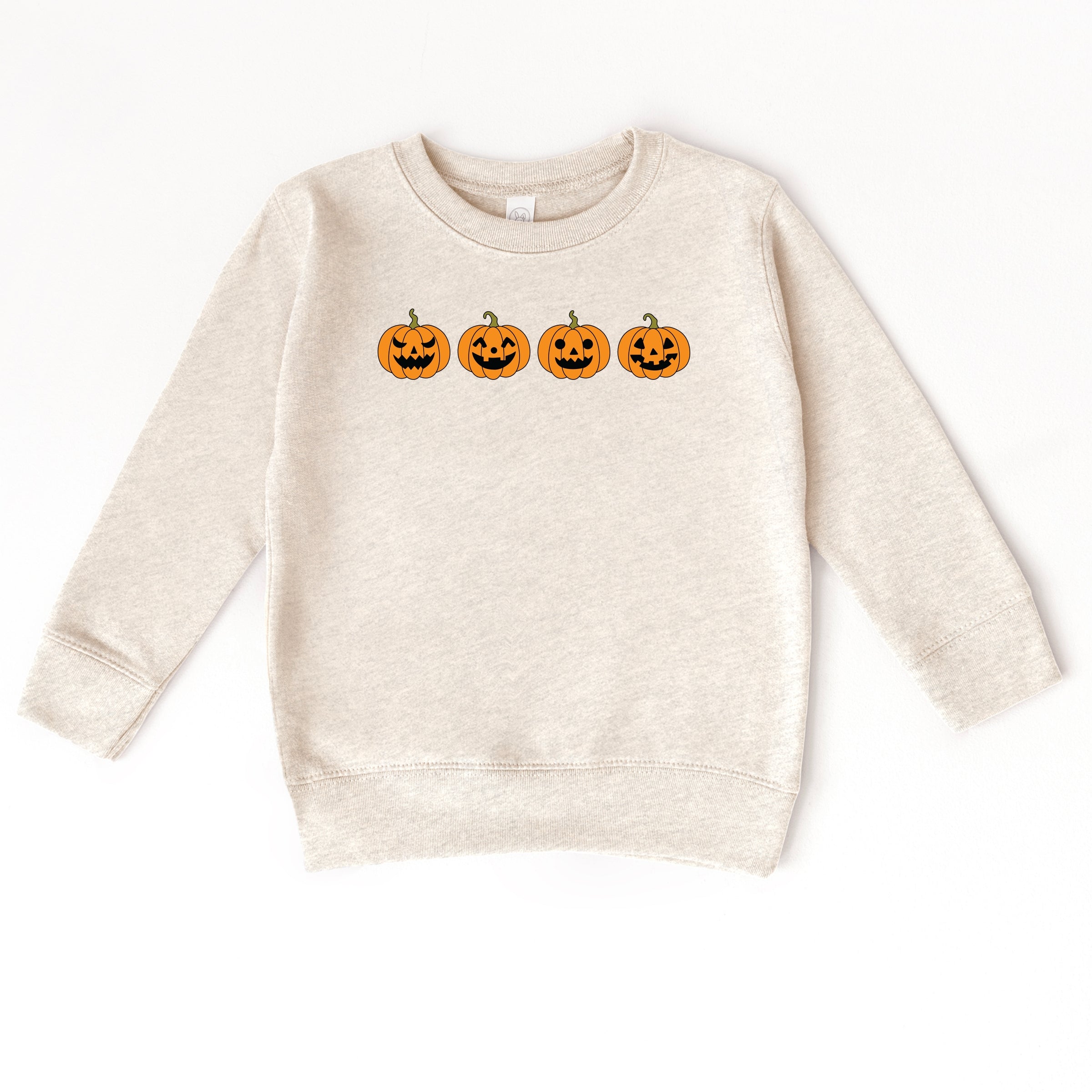 Four Pumpkins - Toddler Graphic Sweatshirt and Youth Graphic Sweatshirt