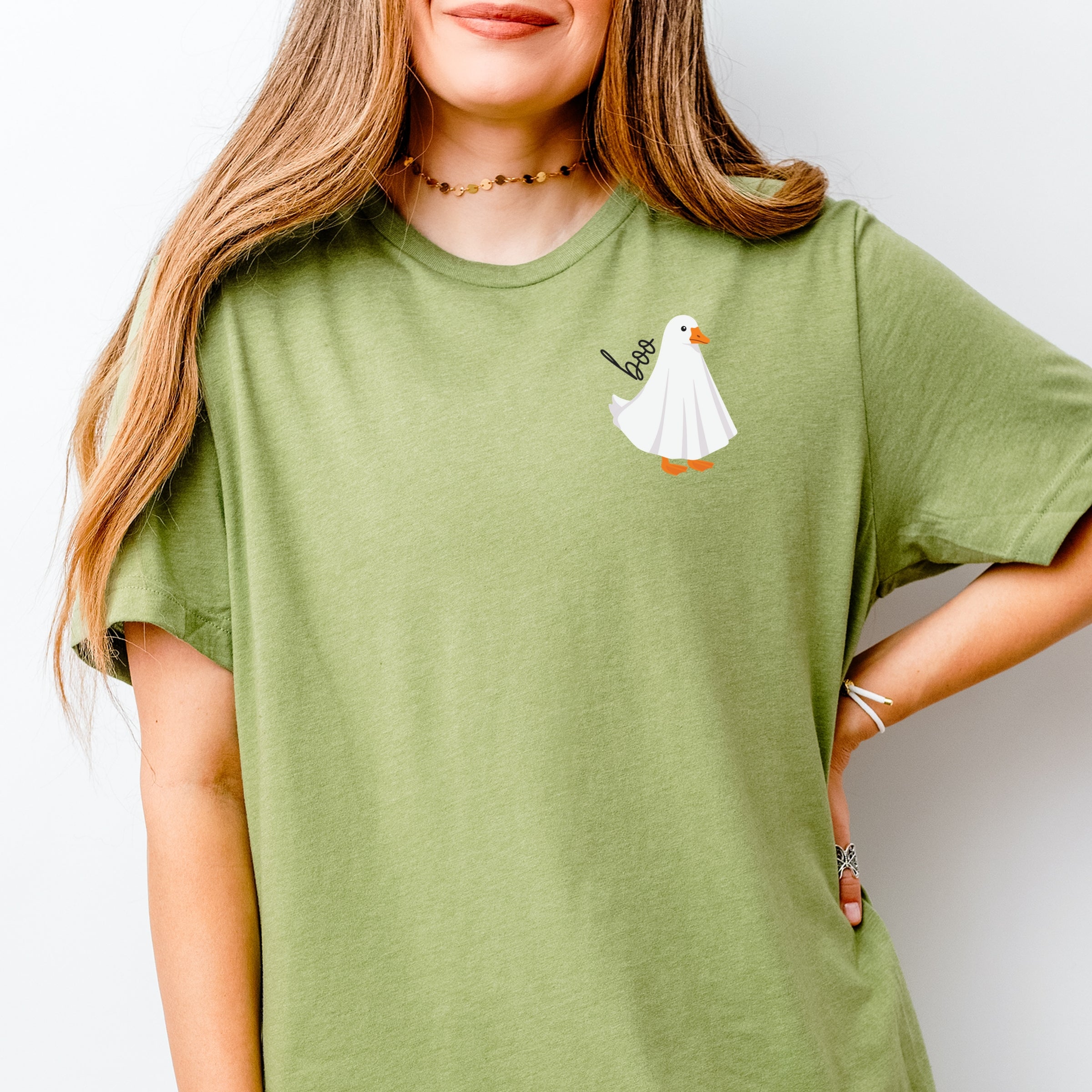Boo Ghost Goose - Women's Short Sleeve Graphic T-Shirt