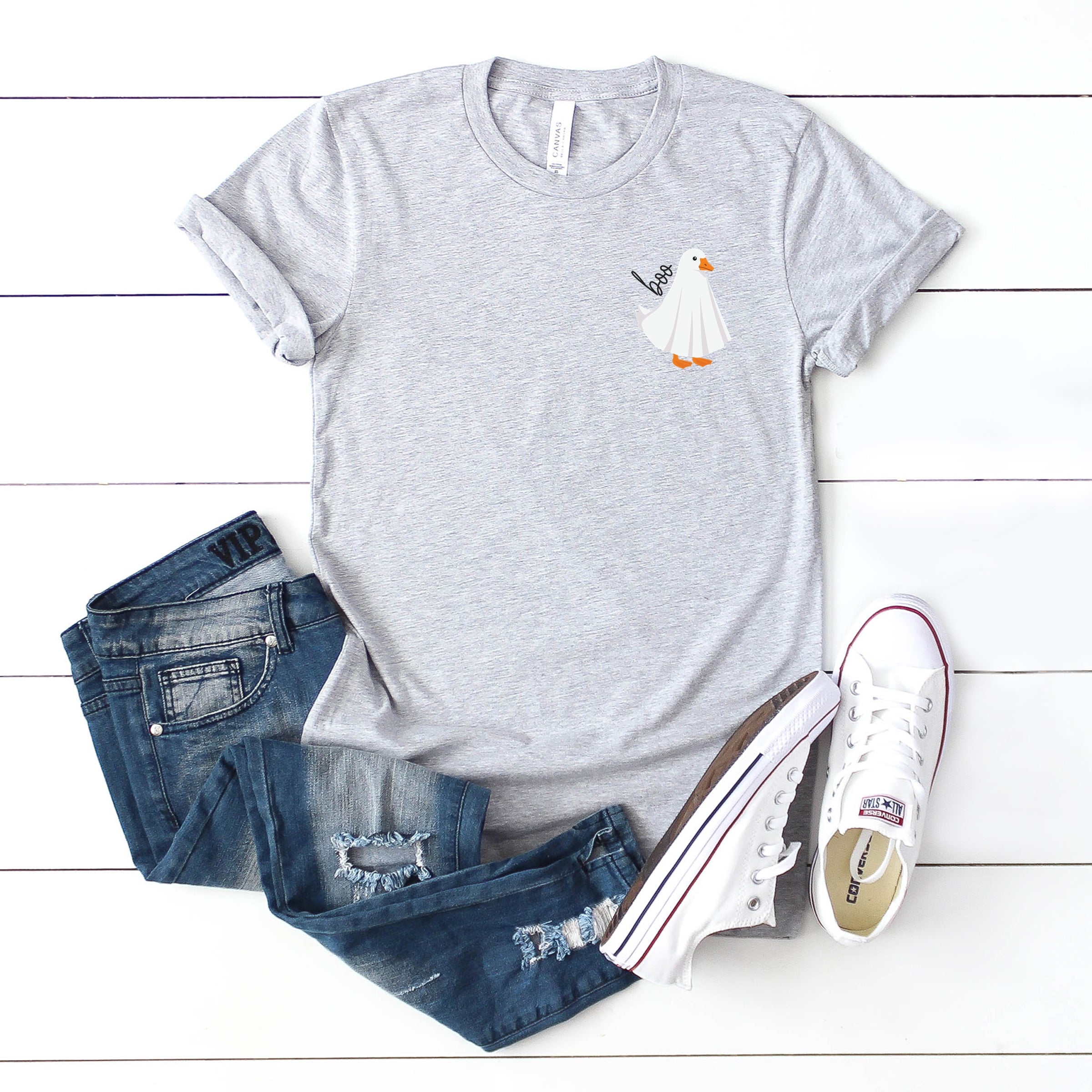 Boo Ghost Goose - Women's Short Sleeve Graphic T-Shirt