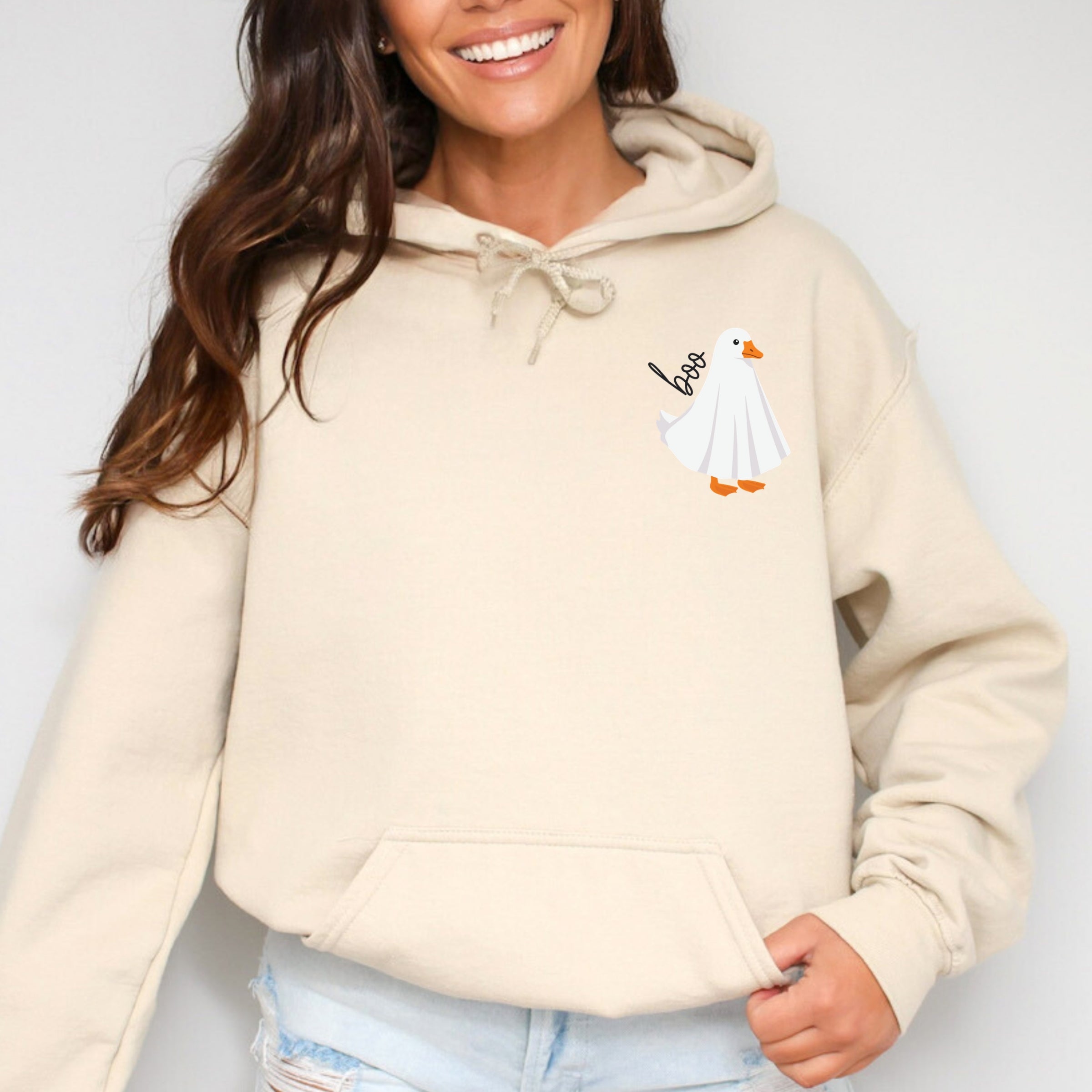 Boo Ghost Goose - Women's Graphic Hoodie