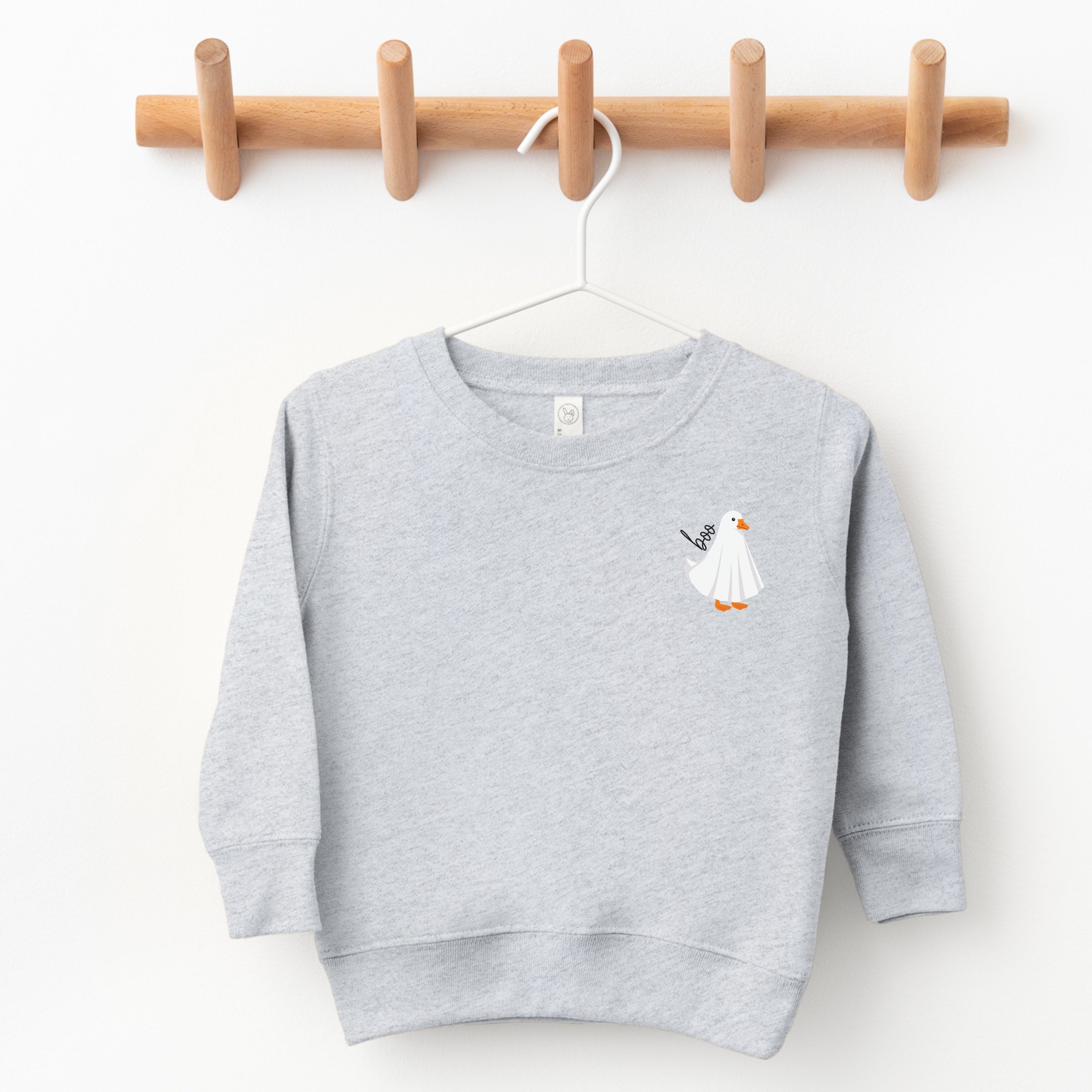 Boo Ghost Goose - Toddler Graphic Sweatshirt and Youth Graphic Sweatshirt