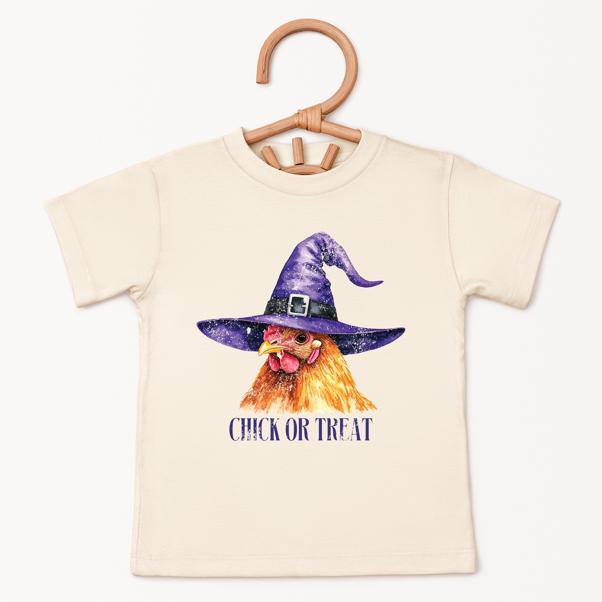 Chick Or Treat Watercolor Distressed - Youth Short Sleeve Graphic T-Shirt and Toddler Short Sleeve Graphic T-Shirt