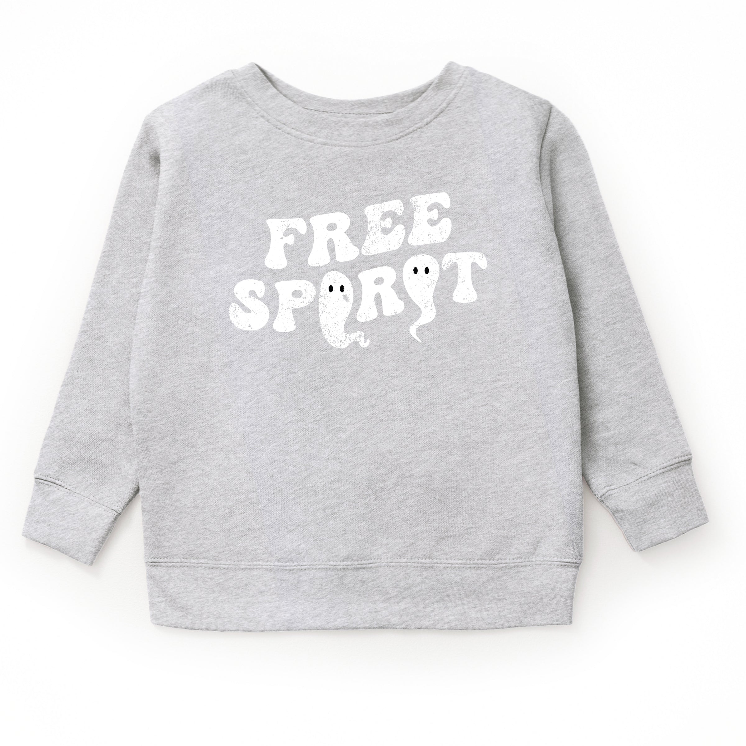 Free Spirit Ghost Distressed  - Youth Graphic Sweatshirt