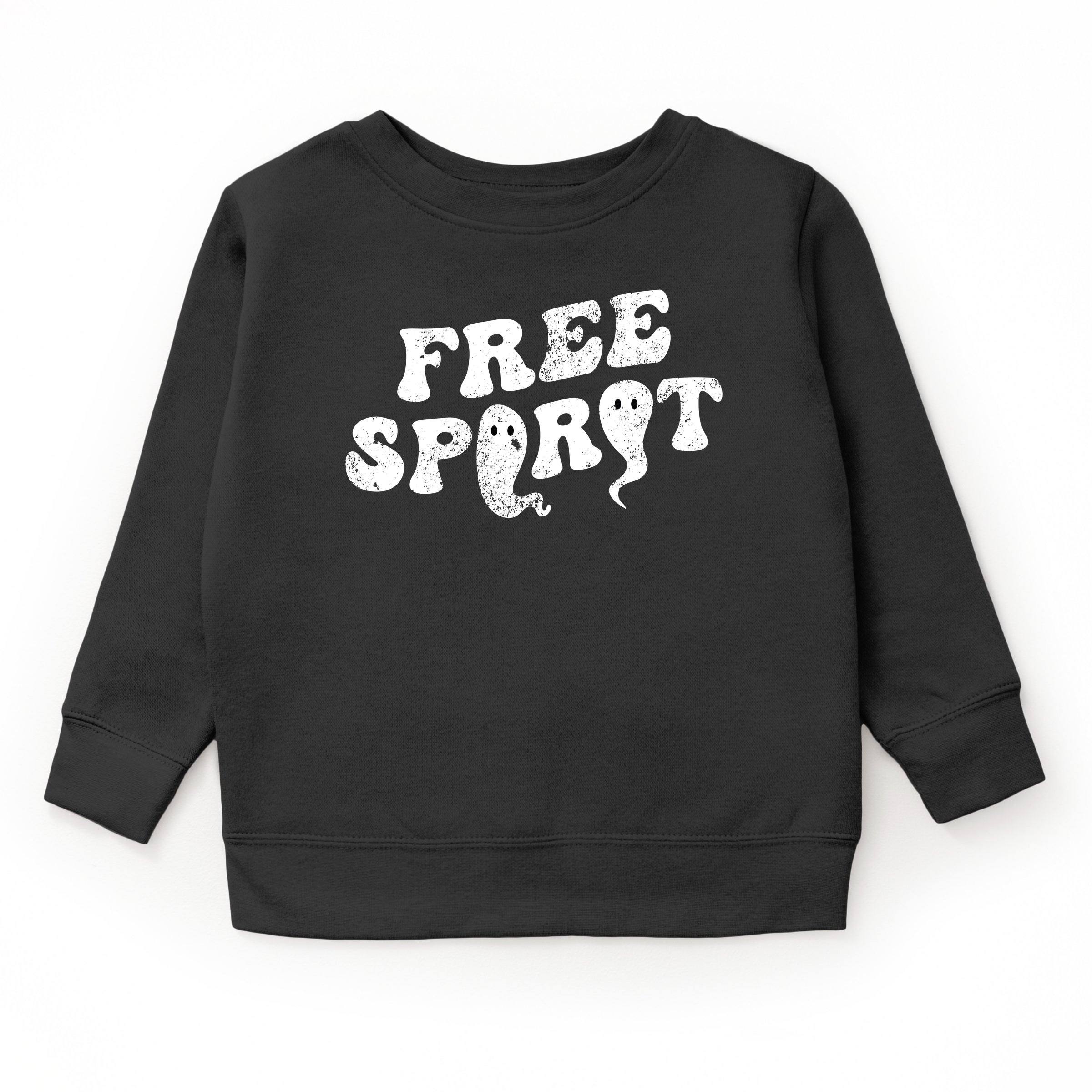 Free Spirit Ghost Distressed  - Youth Graphic Sweatshirt