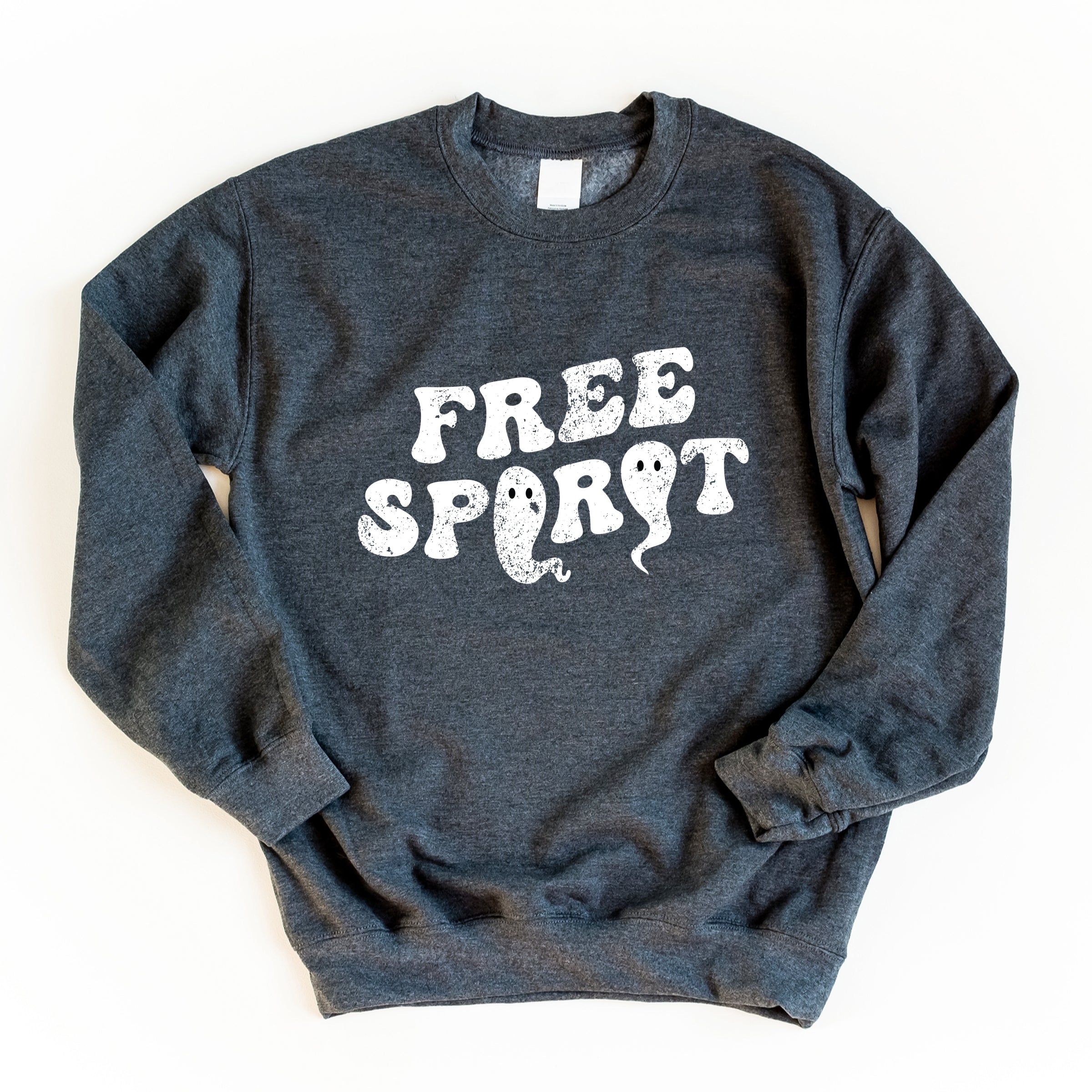 Free Spirit Ghost Distressed - Women's Graphic Sweatshirt