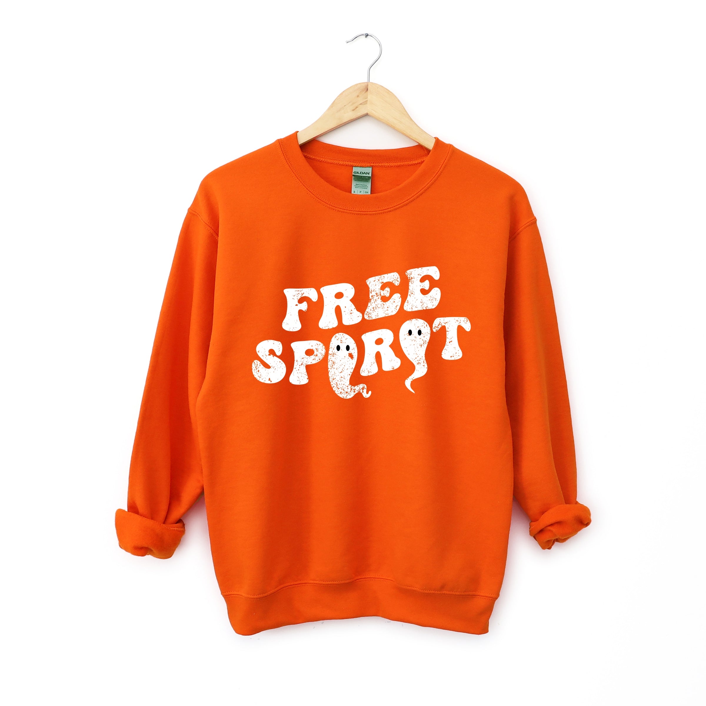 Free Spirit Ghost Distressed - Women's Graphic Sweatshirt