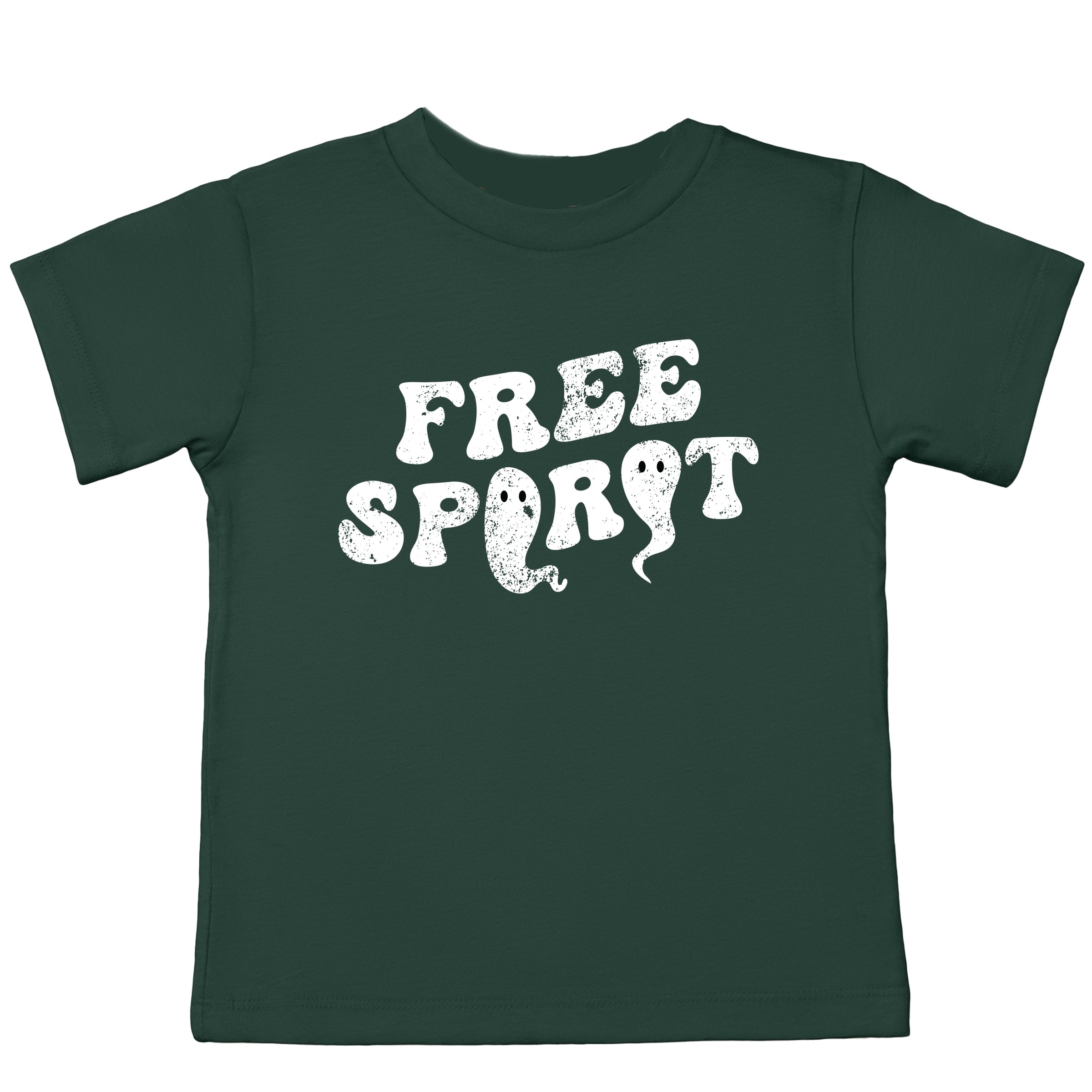 Free Spirit Ghost Distressed  - Toddler Short Sleeve Graphic T-Shirt