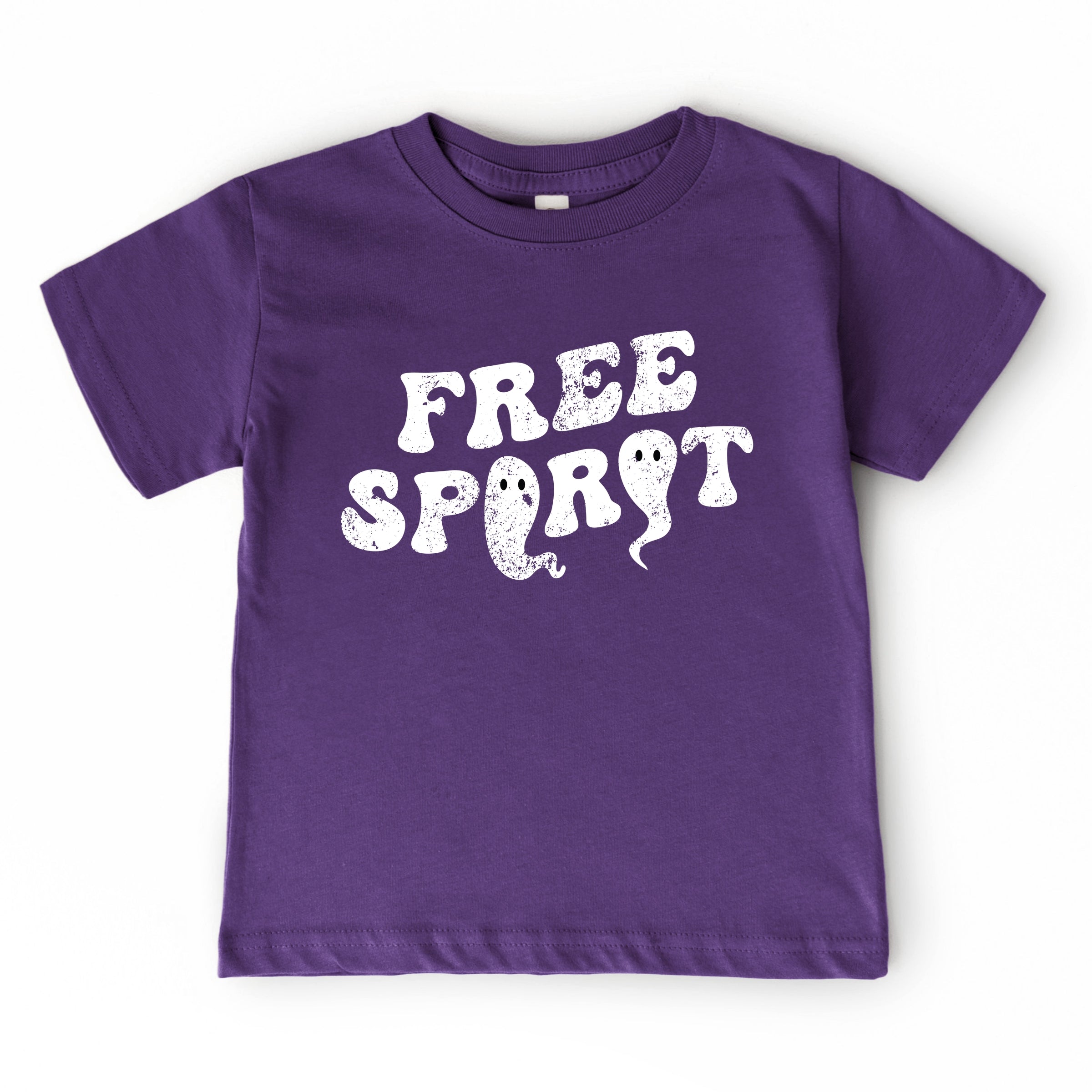 Free Spirit Ghost Distressed  - Toddler Short Sleeve Graphic T-Shirt
