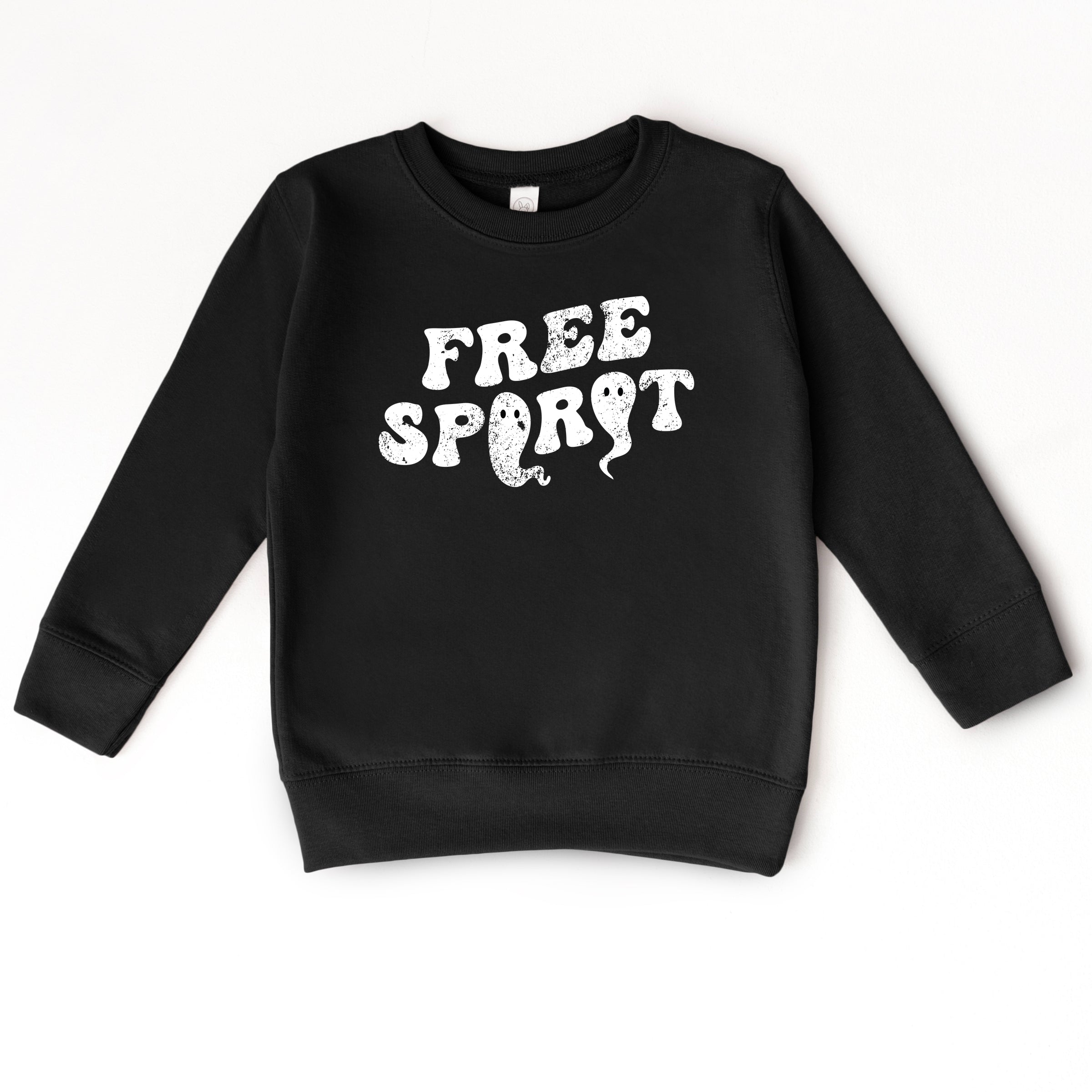 Free Spirit Ghost Distressed  - Toddler Graphic Sweatshirt