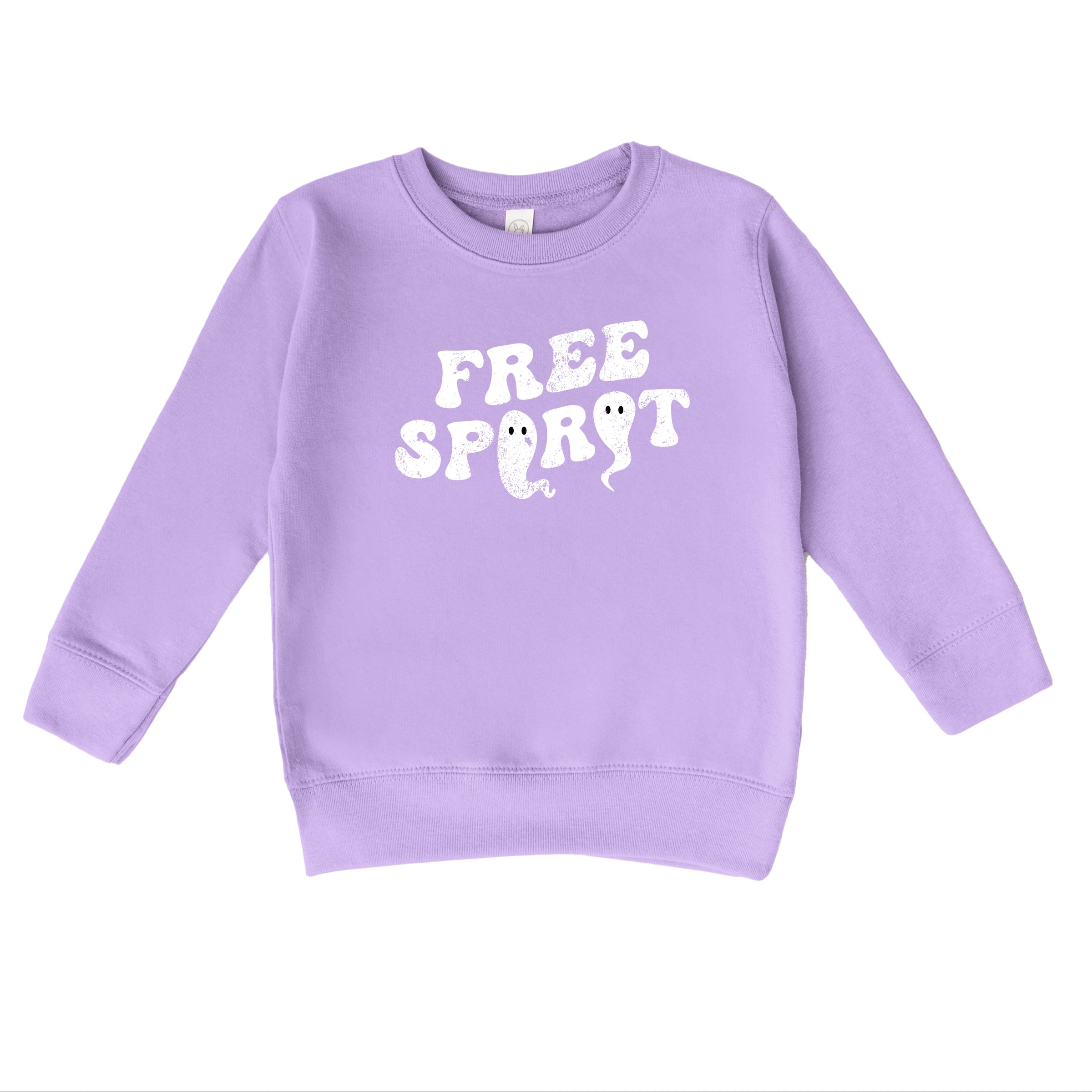 Free Spirit Ghost Distressed  - Toddler Graphic Sweatshirt