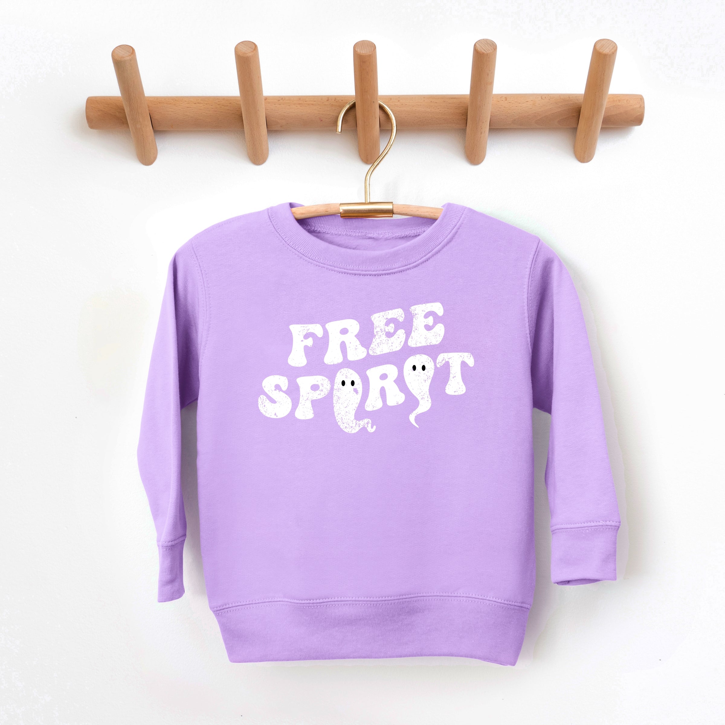 Free Spirit Ghost Distressed  - Toddler Graphic Sweatshirt