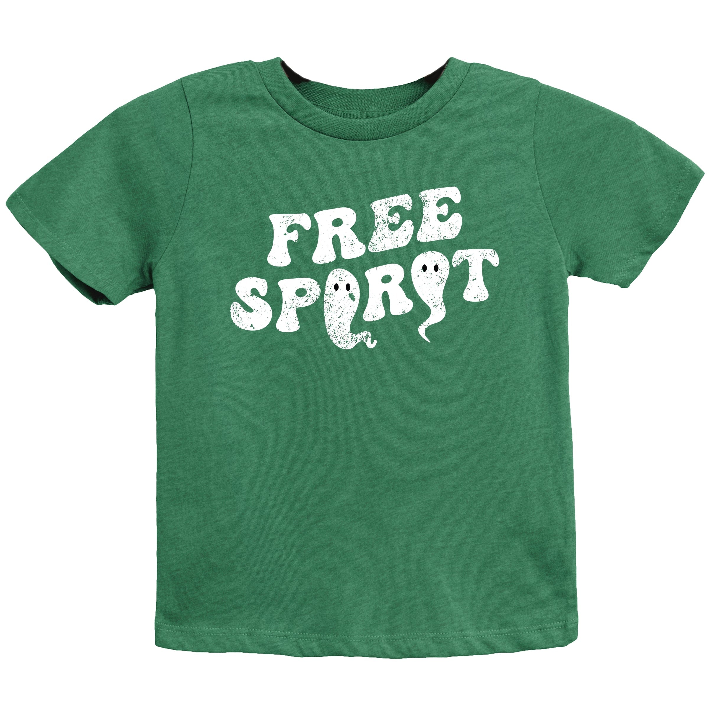 Free Spirit Ghost Distressed  - Youth Short Sleeve Graphic T-Shirt