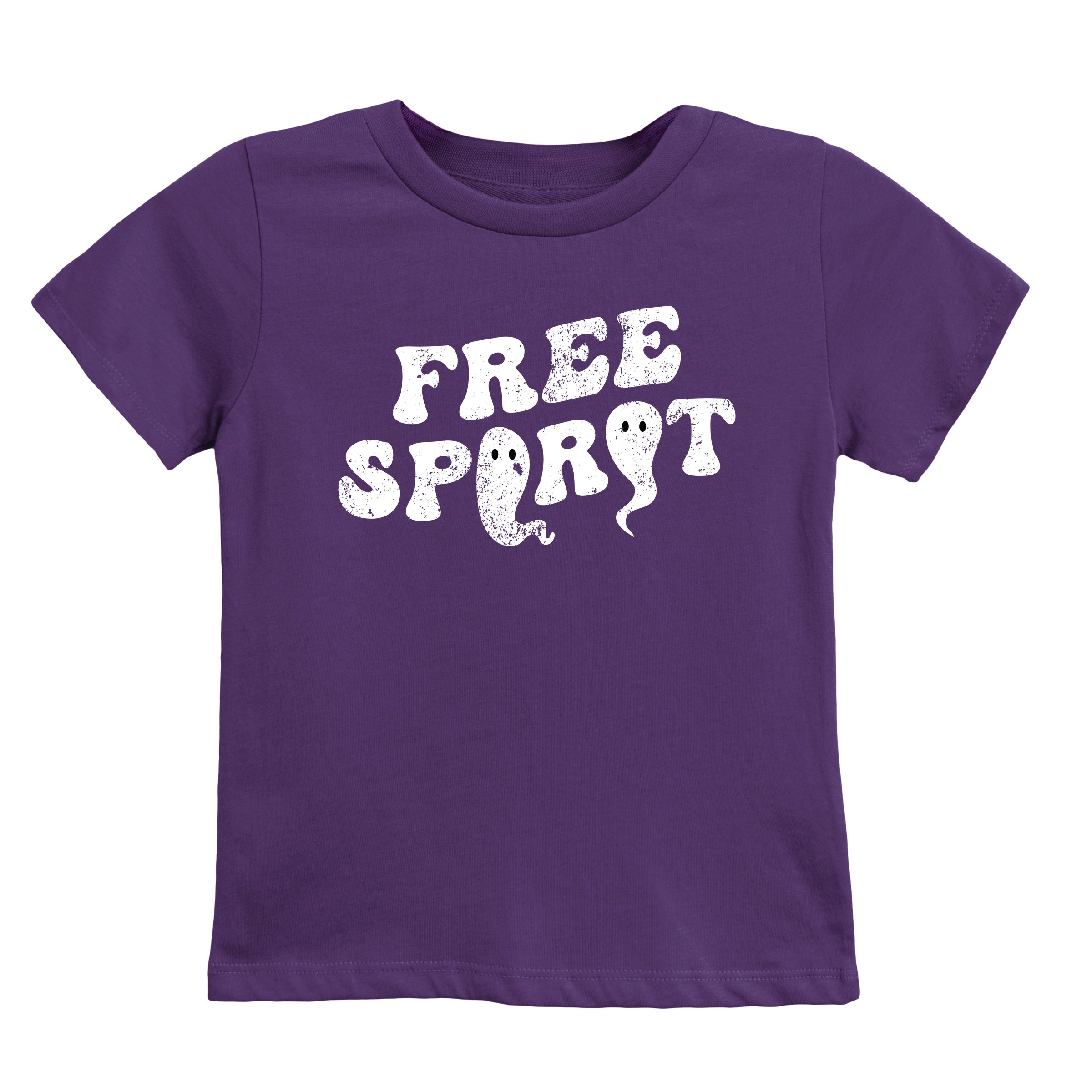 Free Spirit Ghost Distressed  - Youth Short Sleeve Graphic T-Shirt