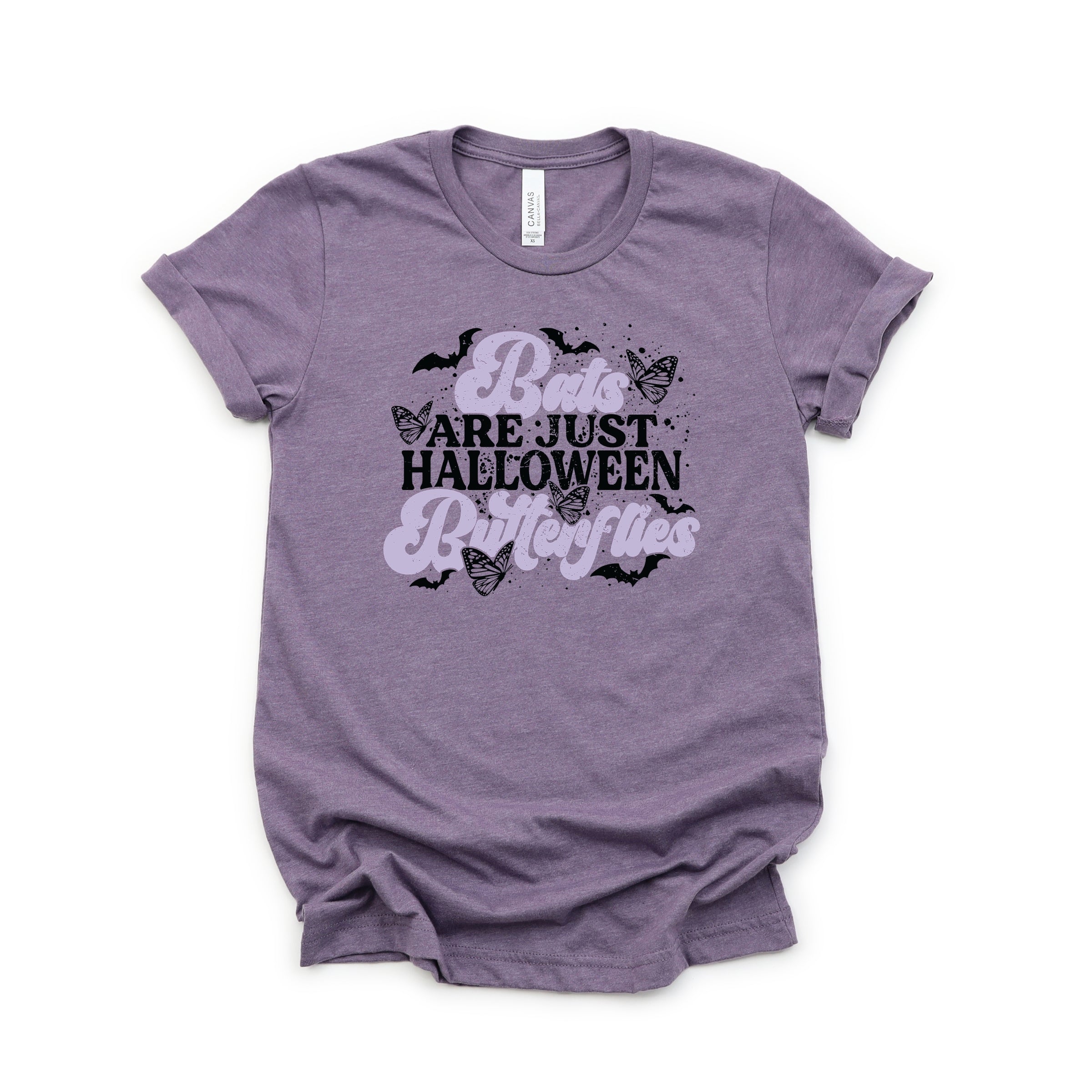 Bats Are Just Halloween Butterflies - Womens Short Sleeve Tee