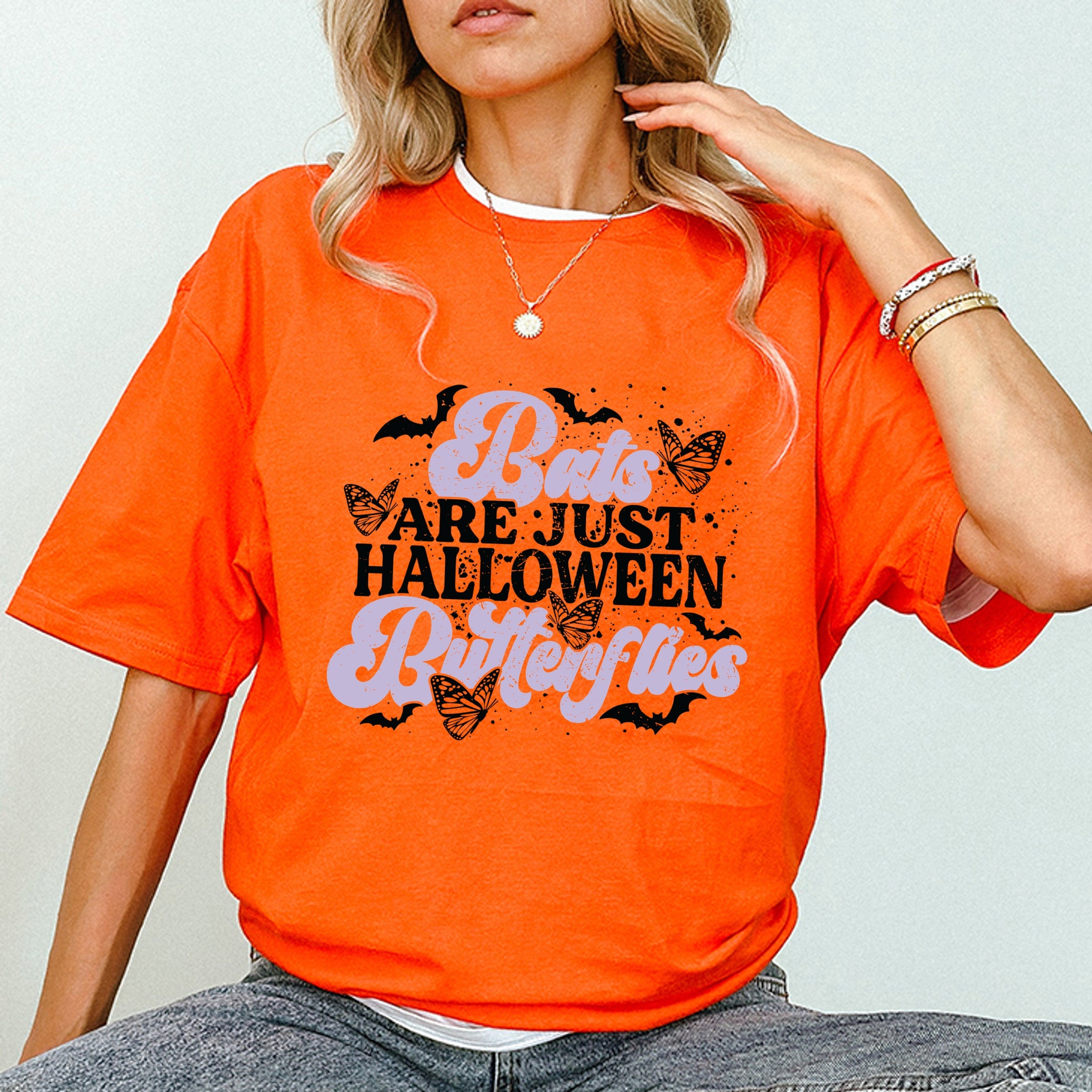 Bats Are Just Halloween Butterflies - Women's Short Sleeve Tee